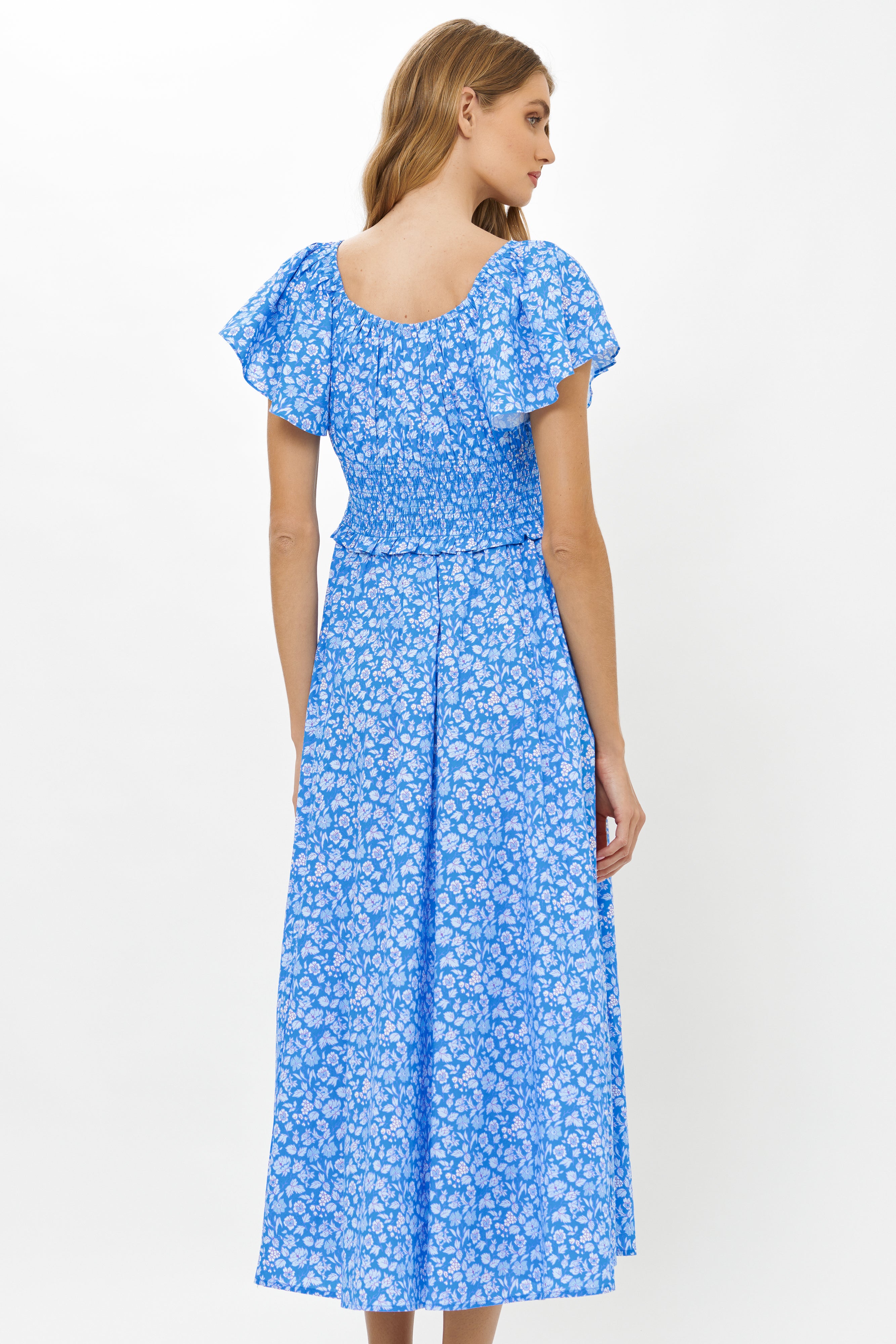 Liliana Dress- Ditsy Blue