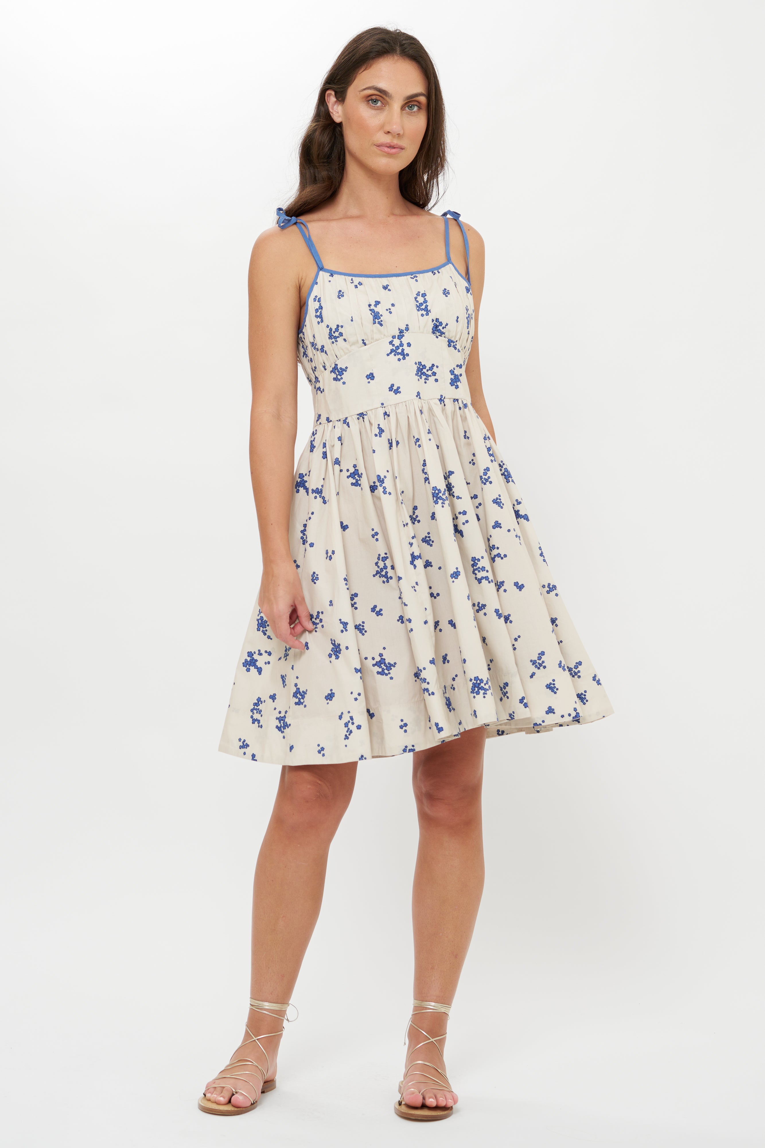 Scarlett Mini Dress- Alyssum Cream