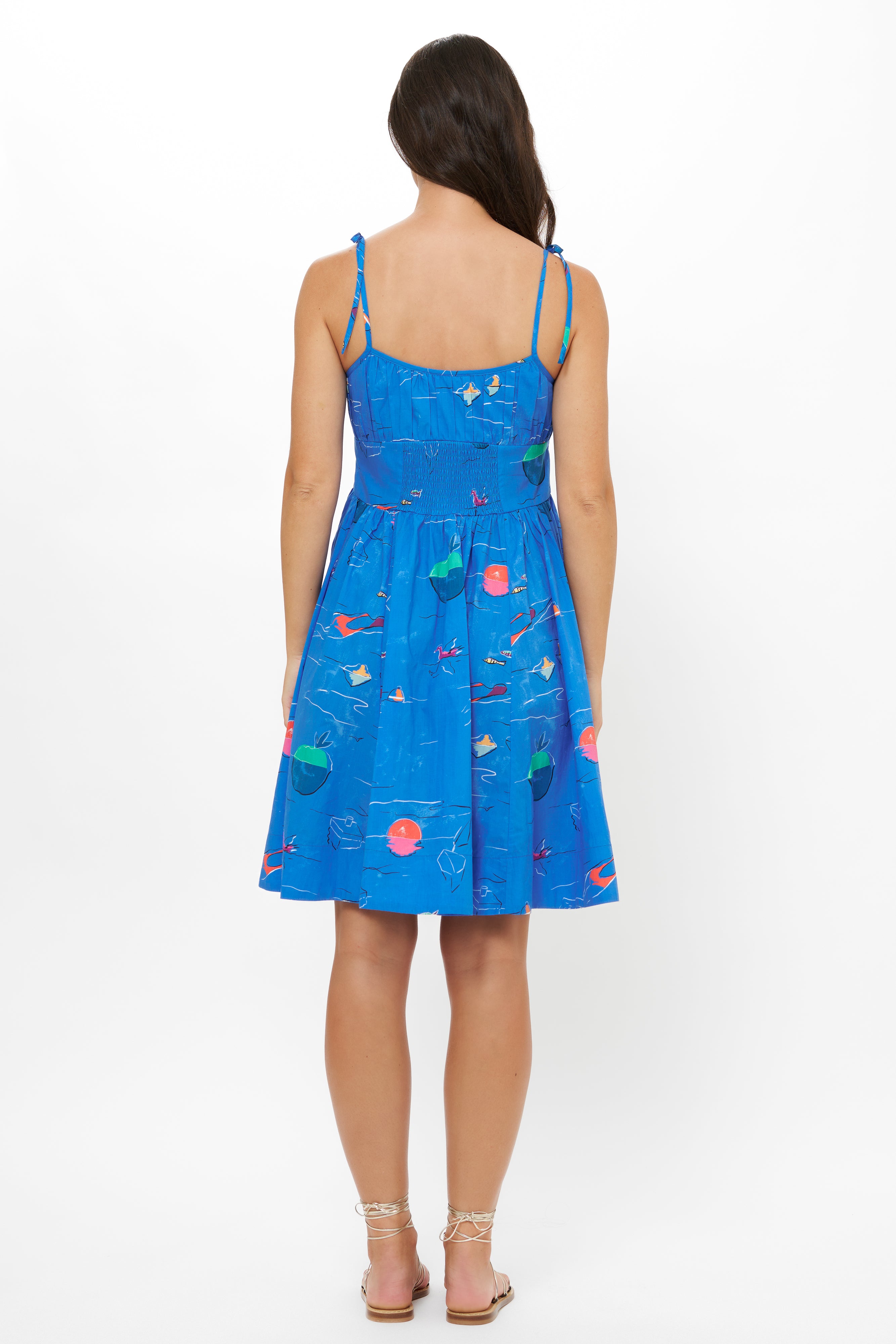 Scarlett Mini Dress- Dip Blue