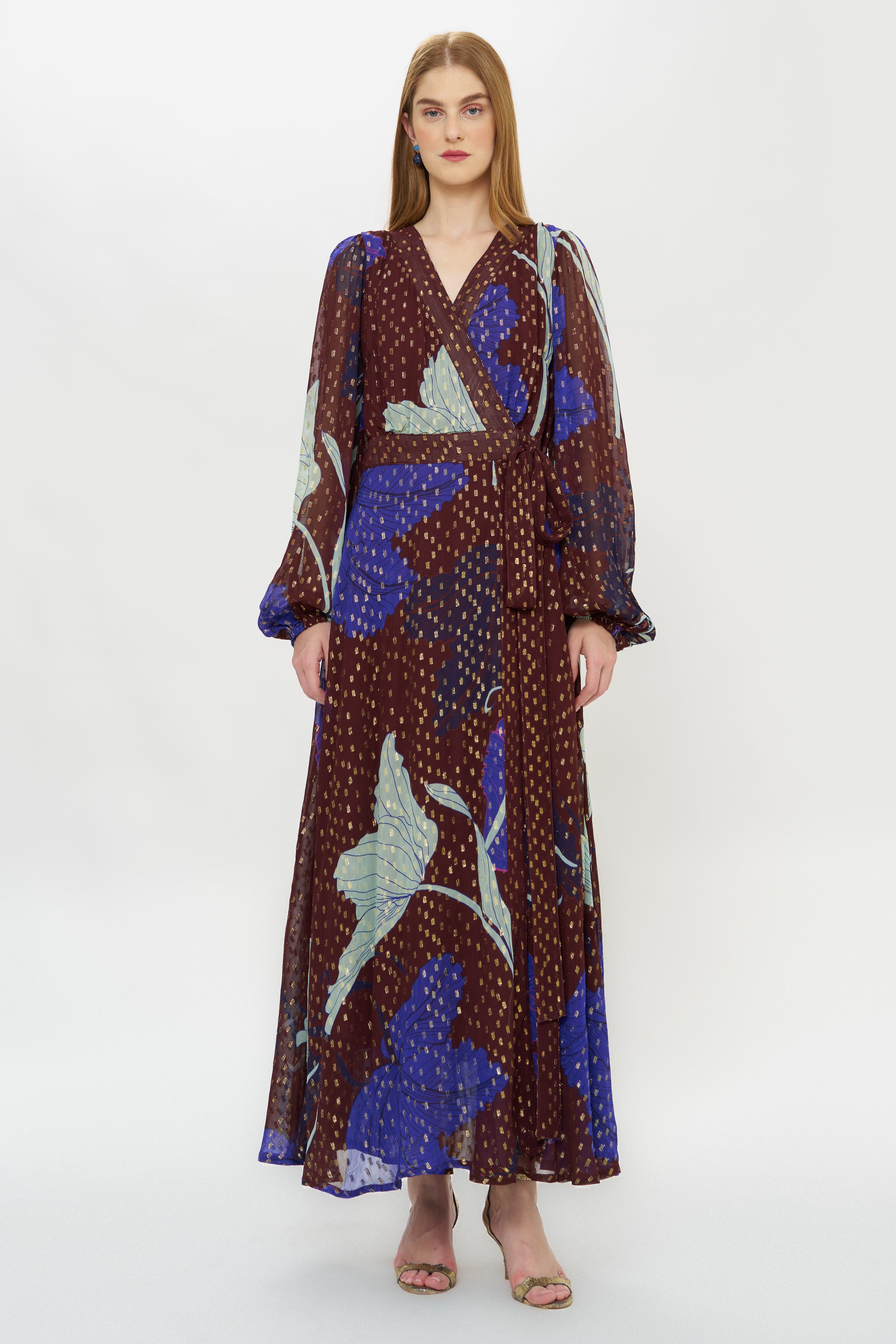 Wrap Dress- Hague Cobalt