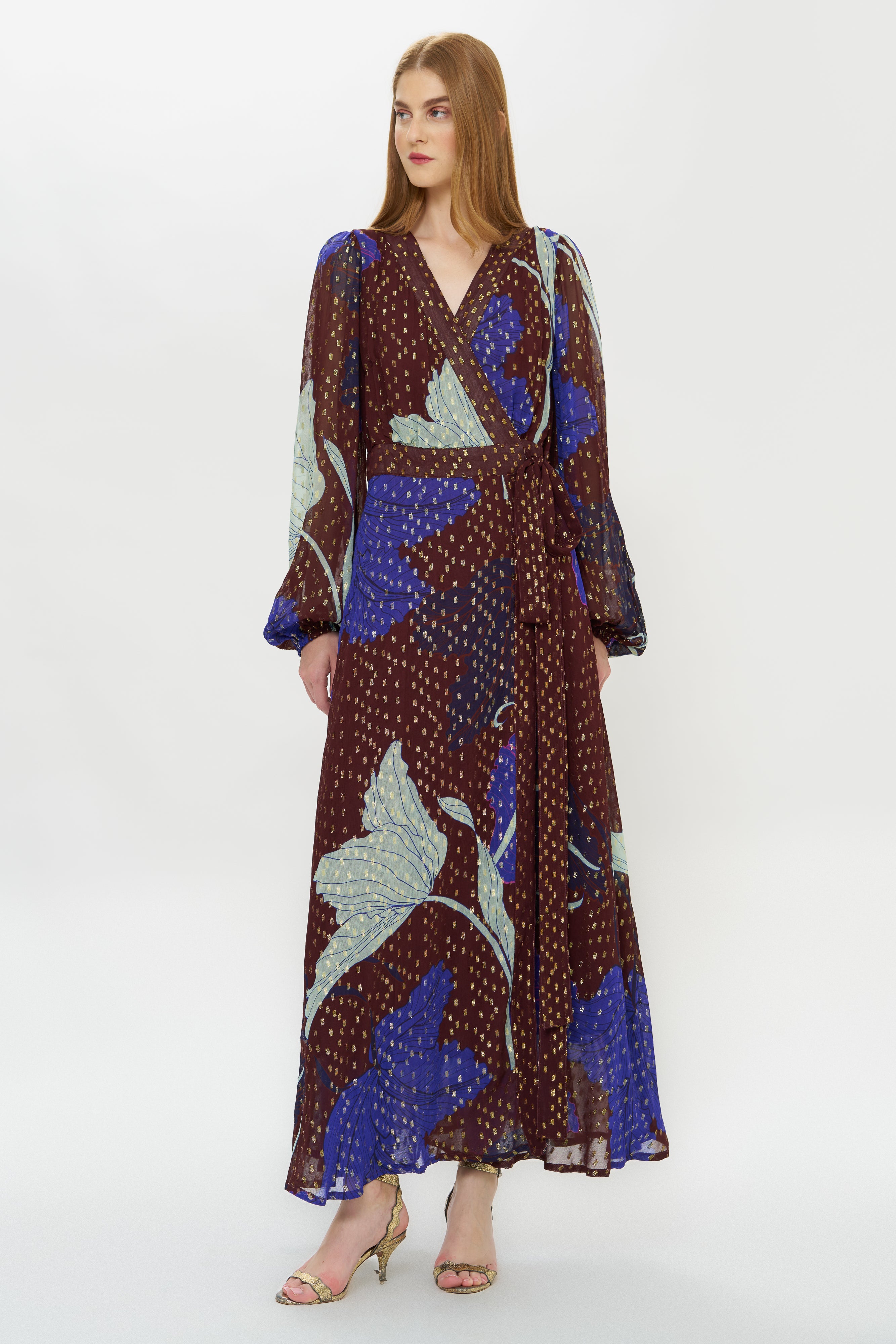 Wrap Dress- Hague Cobalt