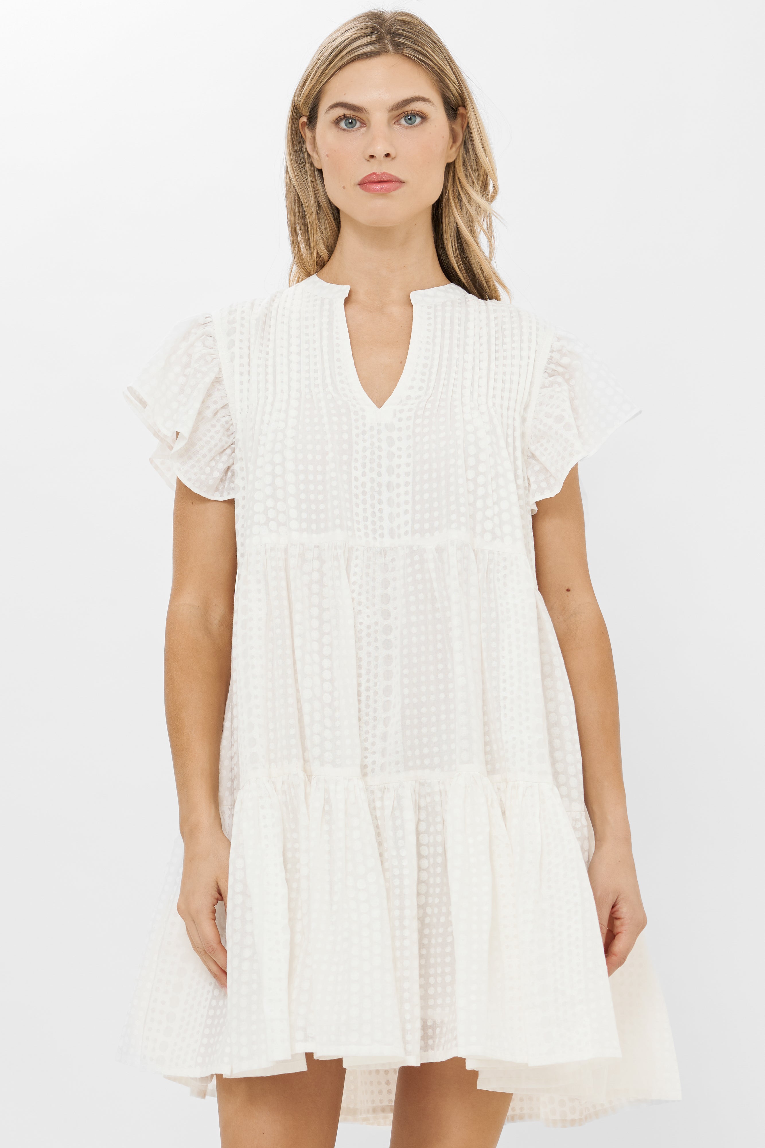 Ivy Dress- Domino White