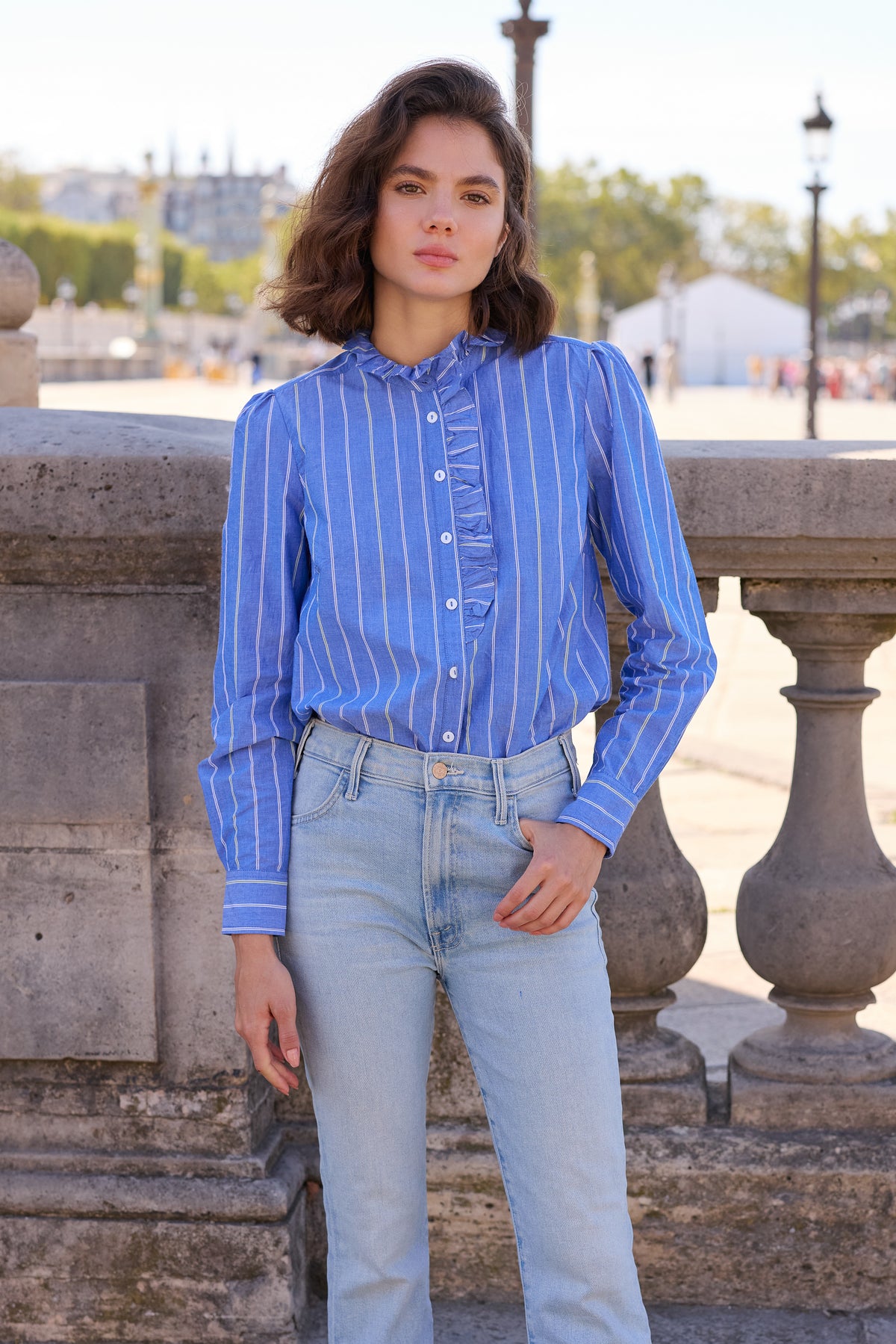 Romy Blouse- Thalia Blue