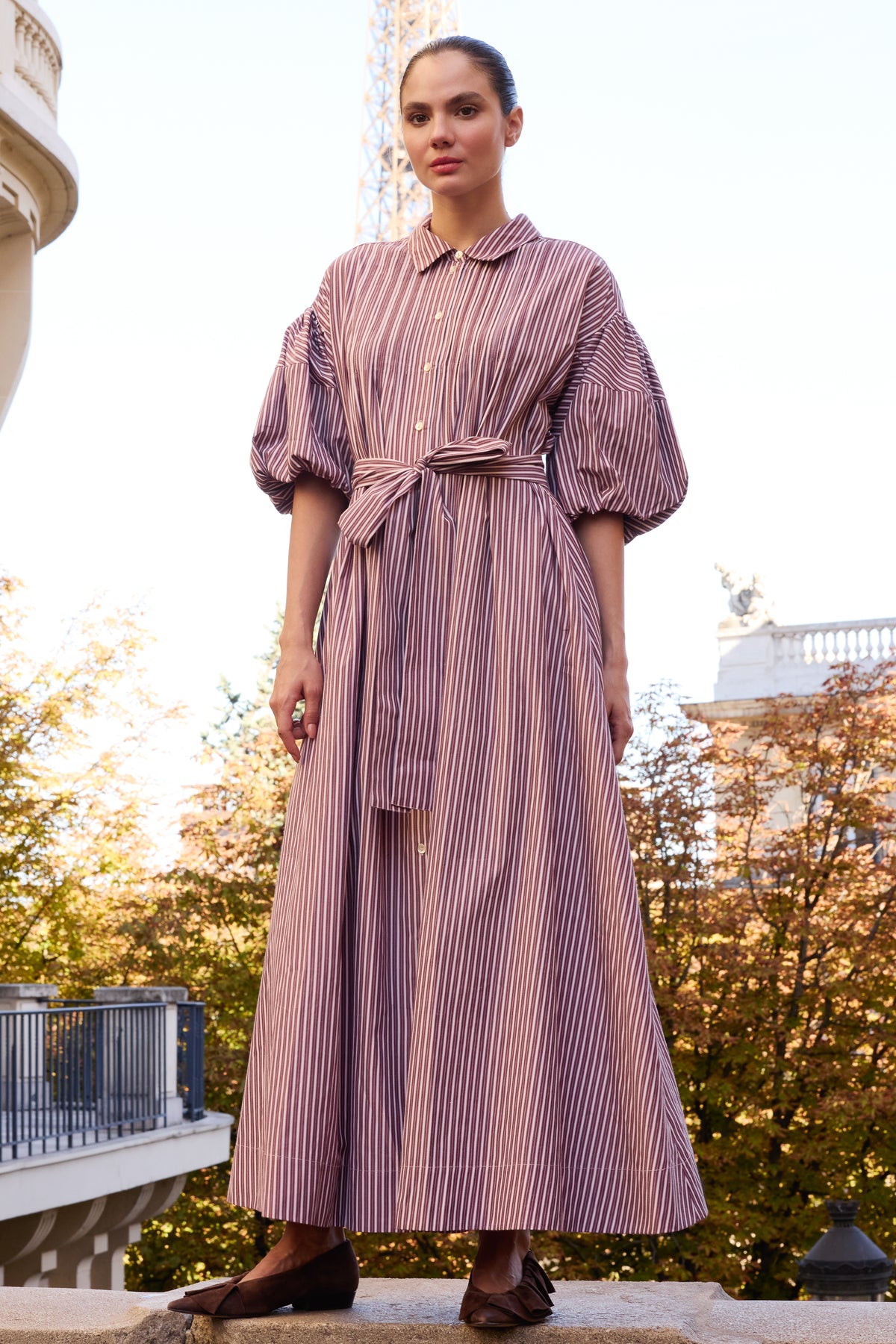 Serena Dress- Bremen Brown