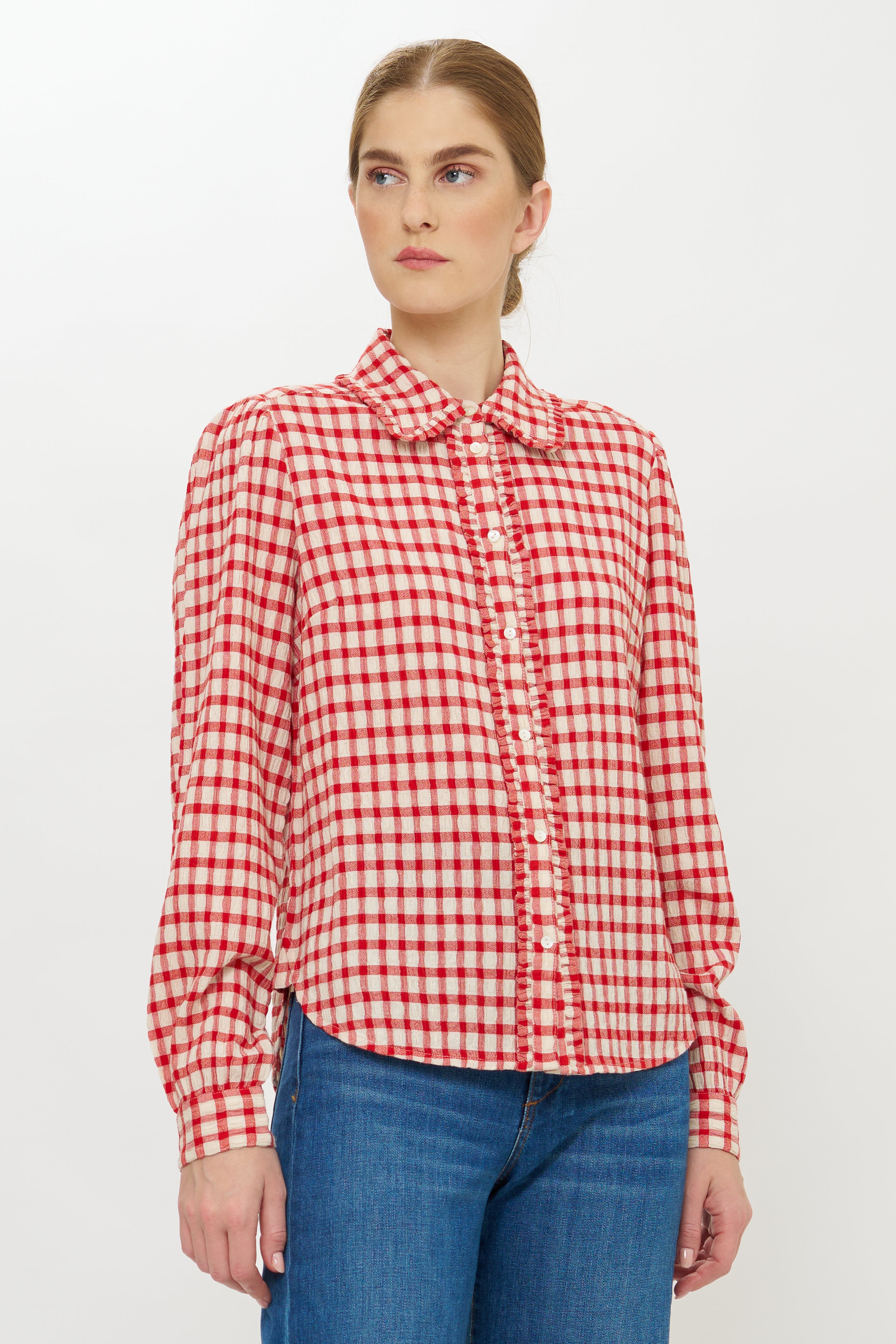 Sigrid Blouse- Antwerp Red
