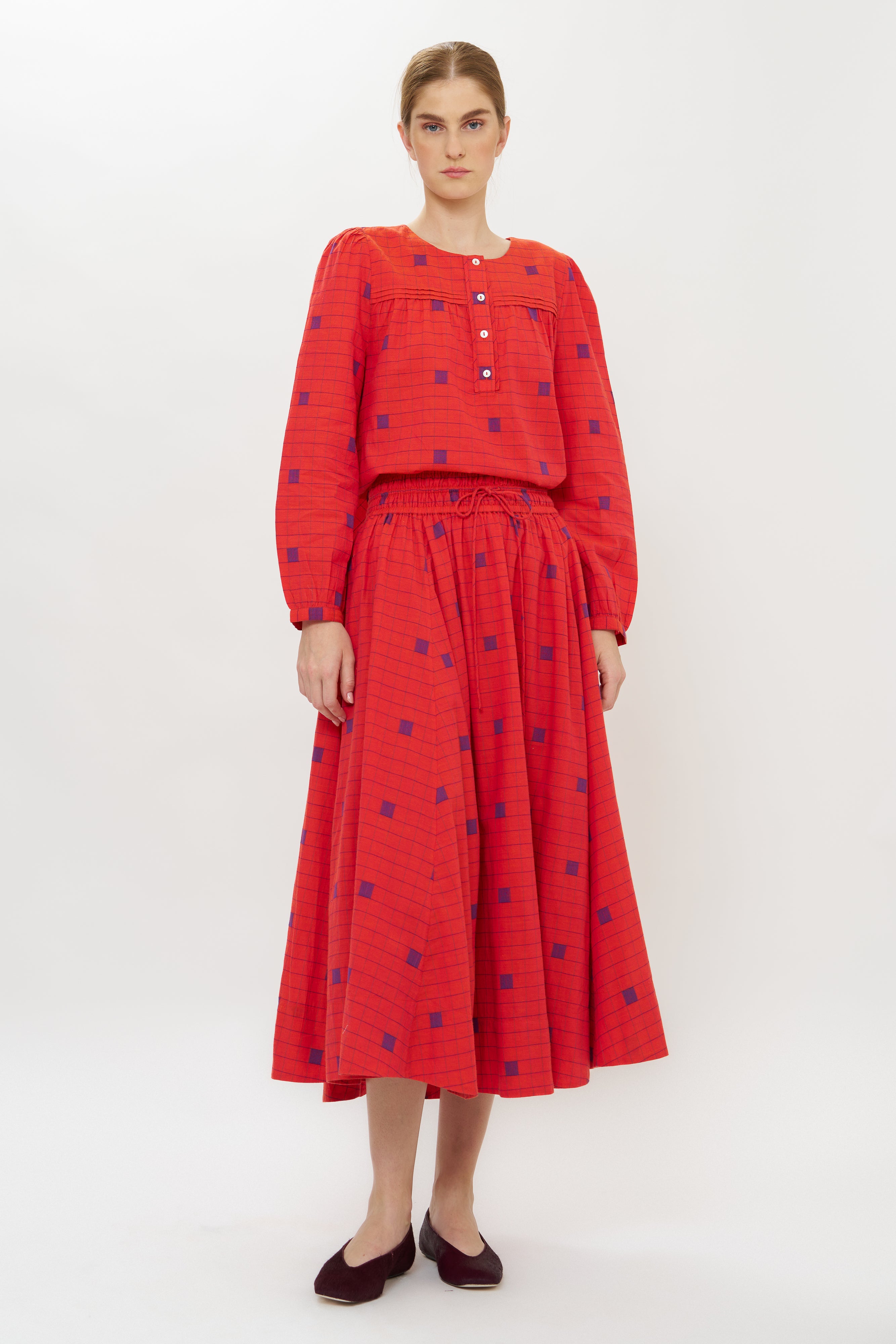 Rina Skirt- Samur Red