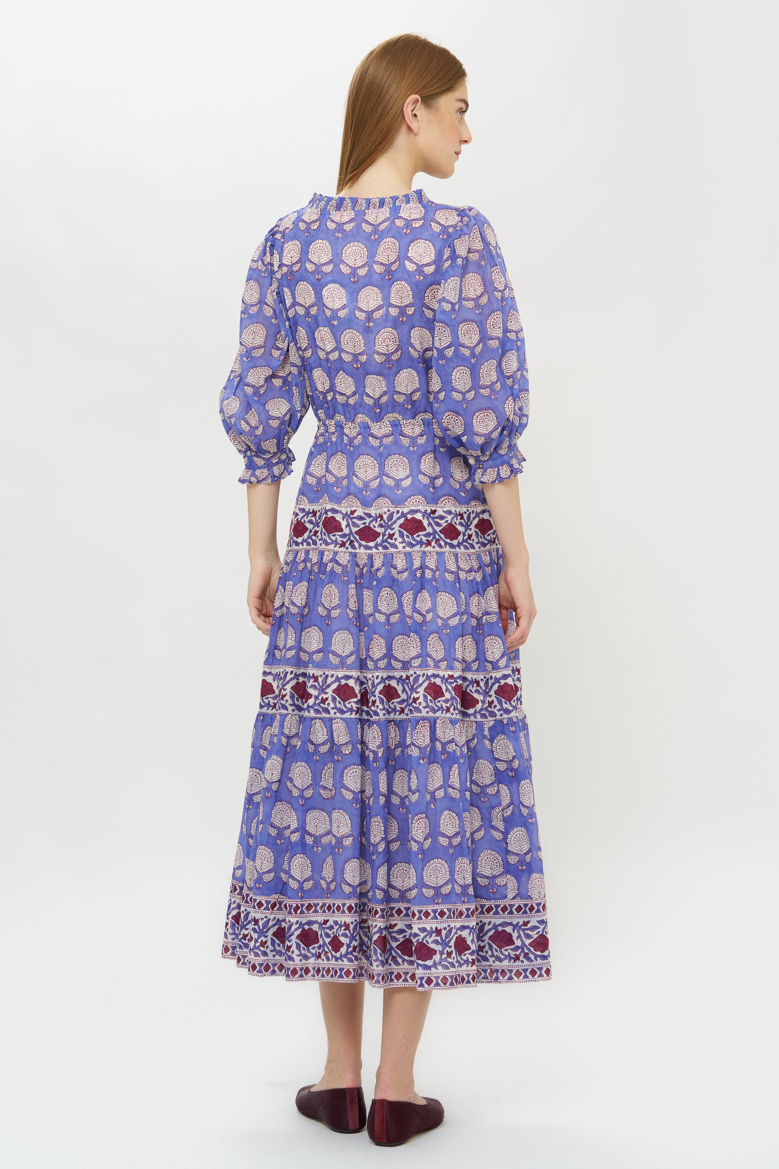 Freya Dress- Trento Cobalt
