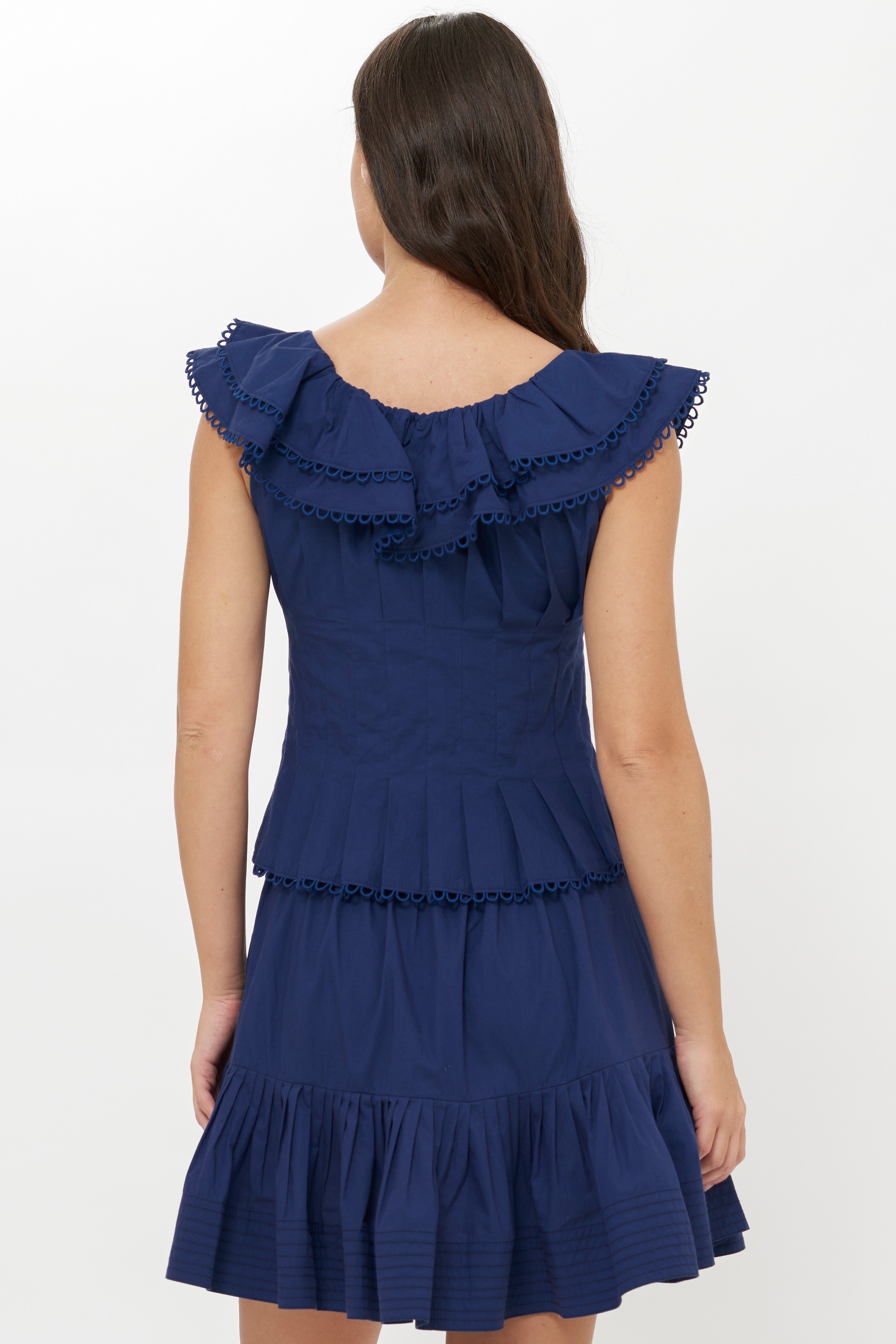 Athena Top- Tisbury Navy