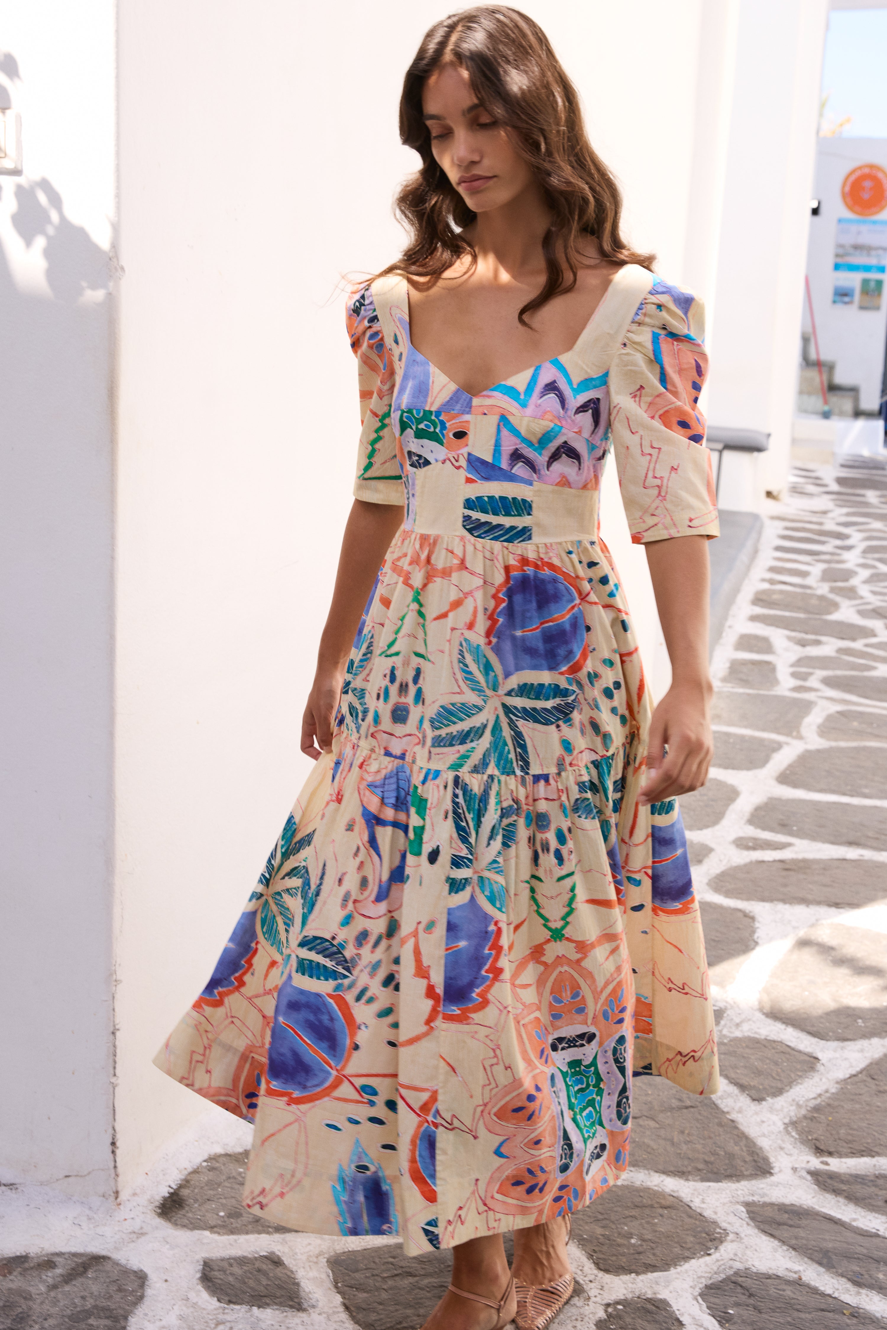 Savannah Dress- Antico Cream