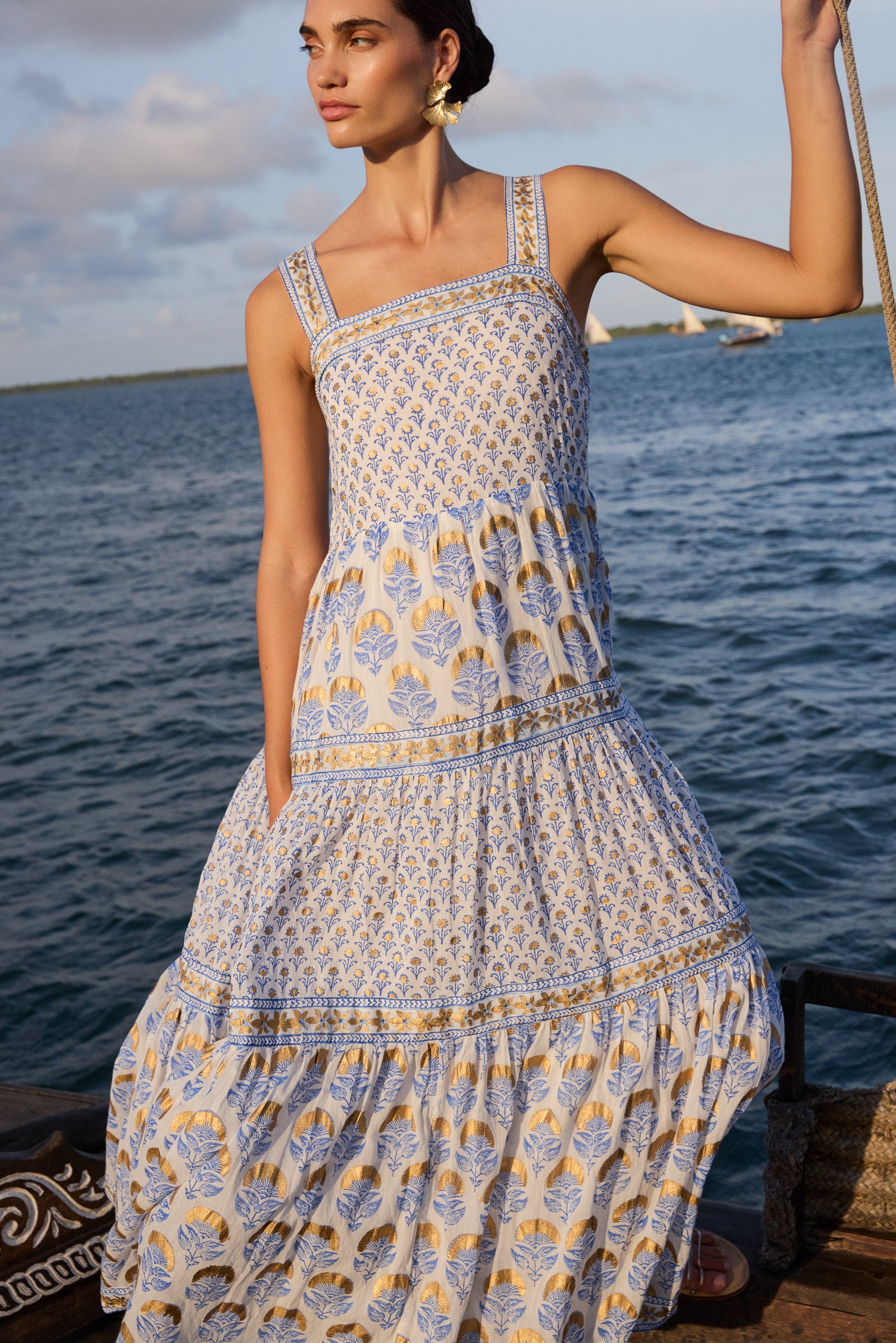 Strappy Maxi- Arbor Blue