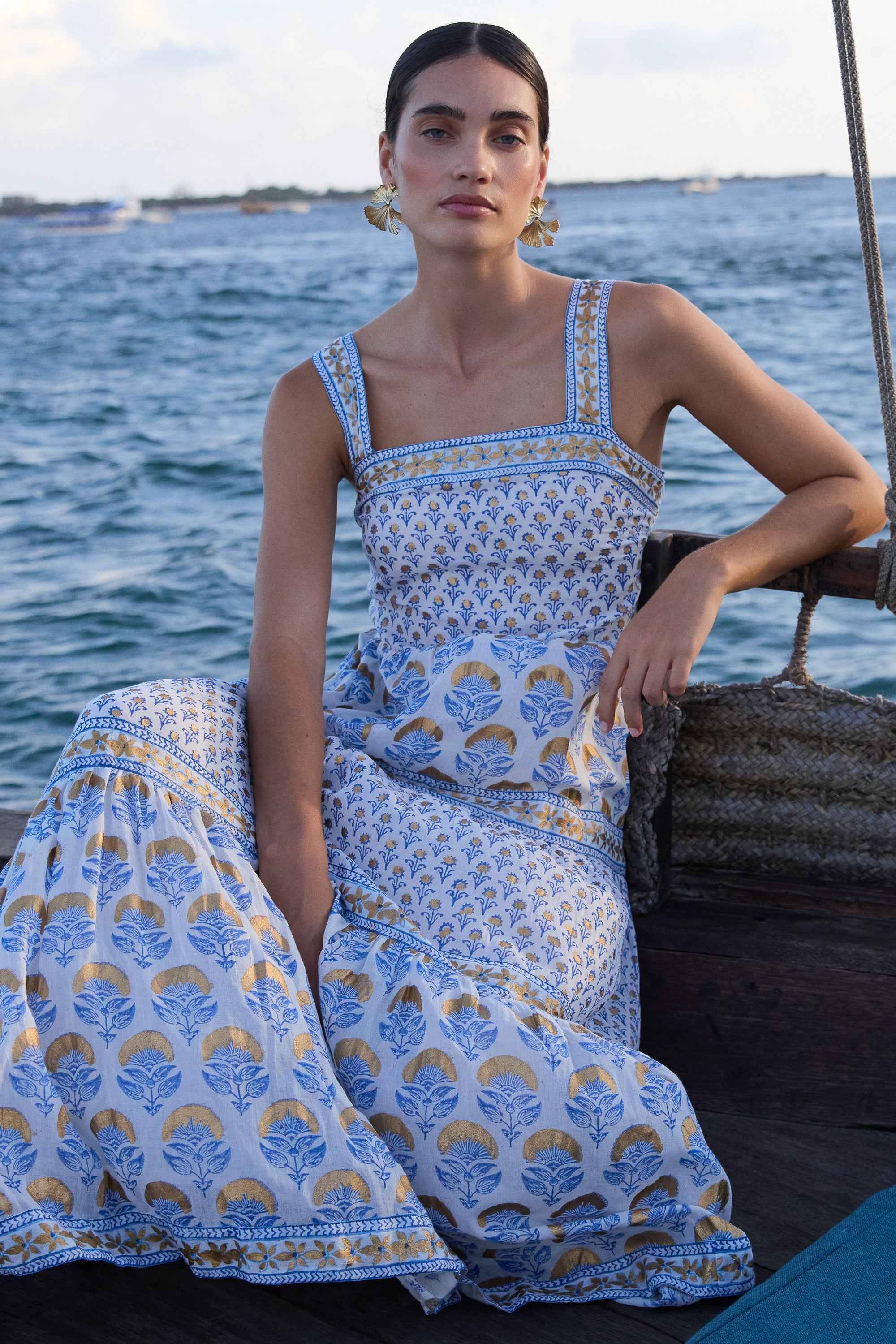 Strappy Maxi- Arbor Blue