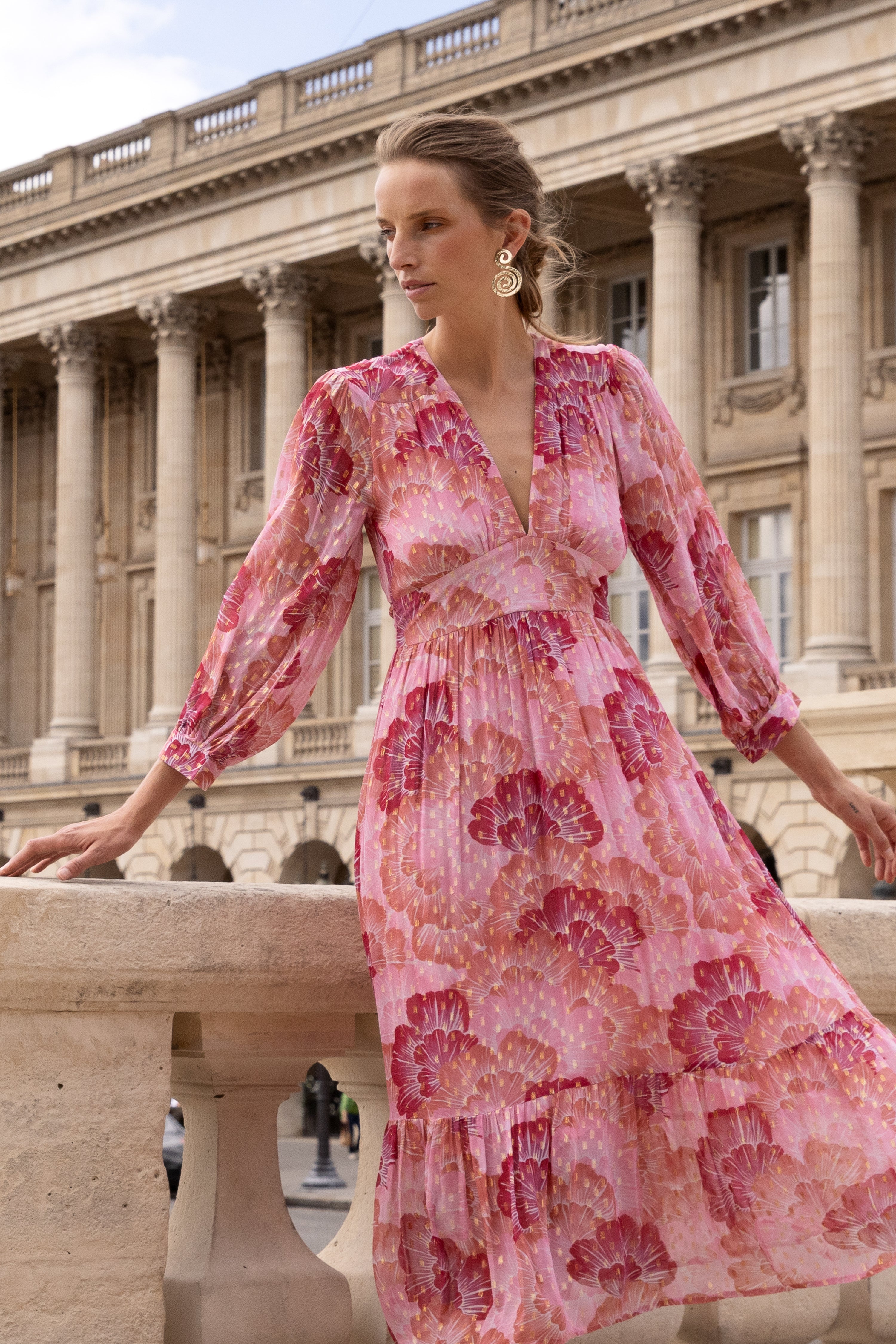 Tie Back Maxi- Madrid Blush