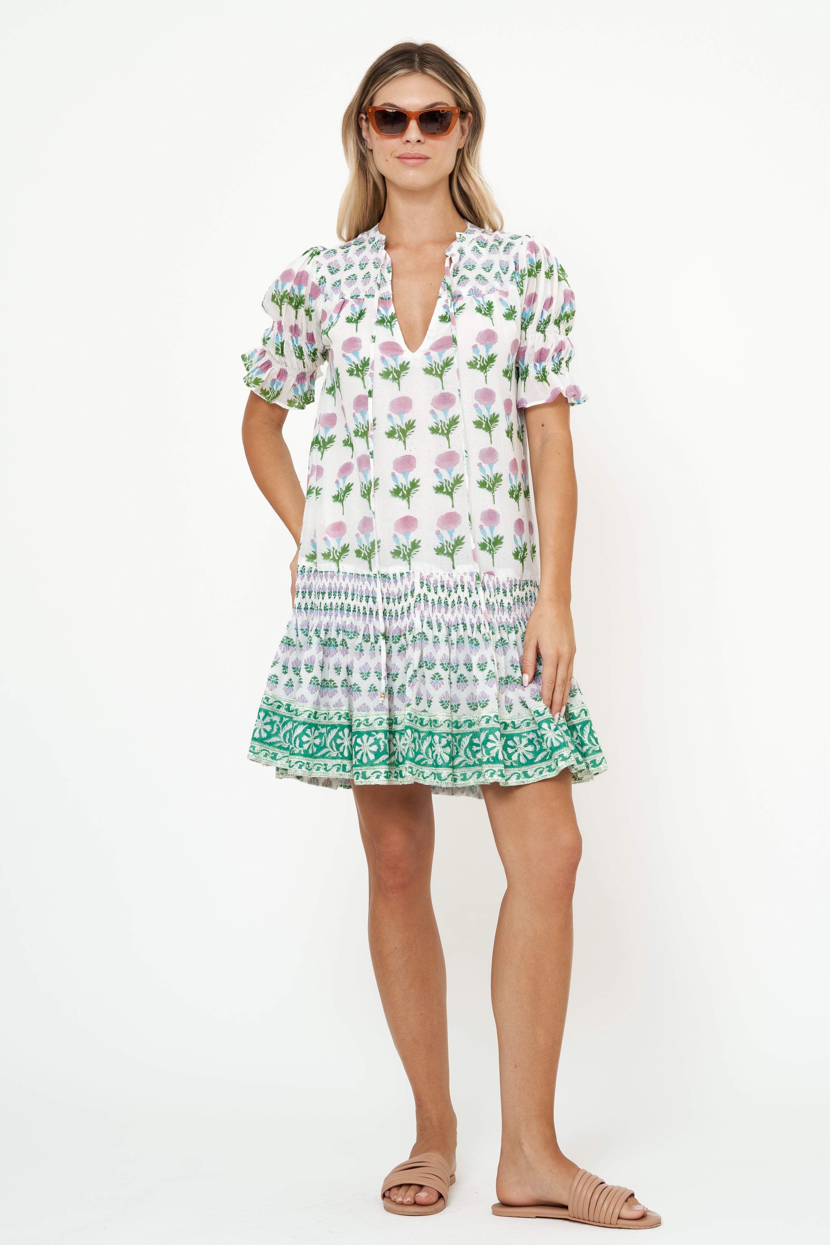 Smocked Drop Mini- Bloom Lilac