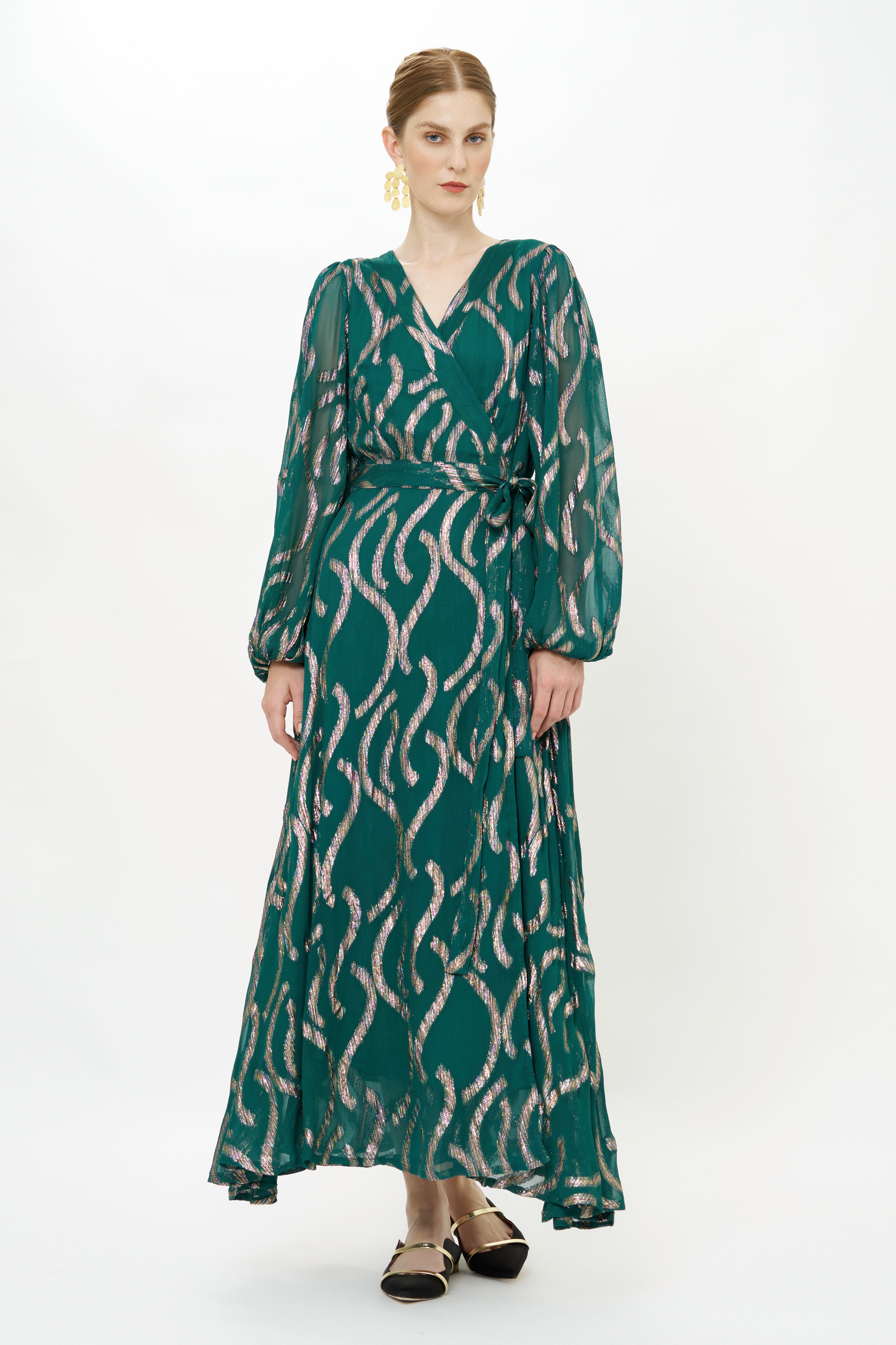 Wrap Dress- Borealis Jade