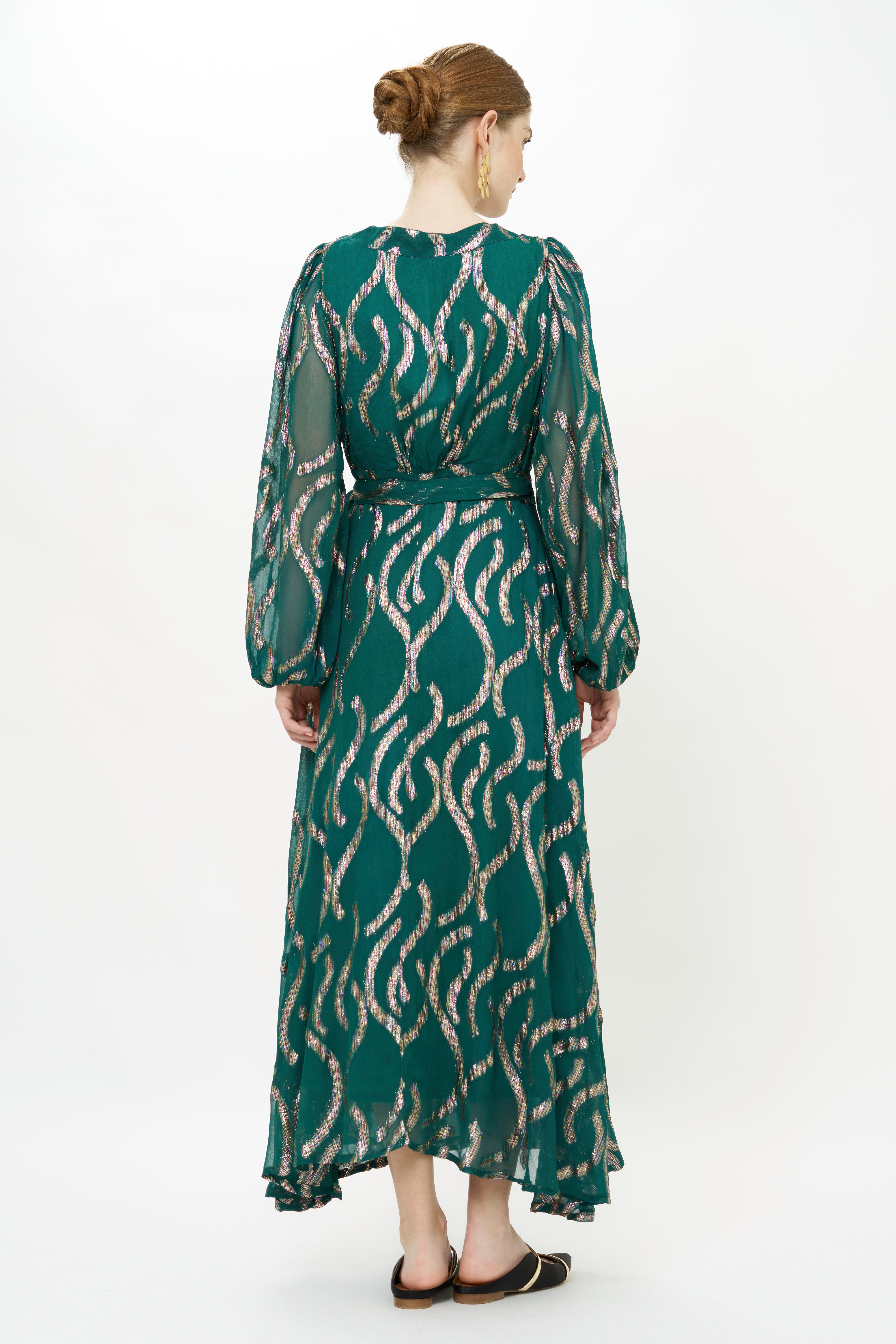 Wrap Dress- Borealis Jade