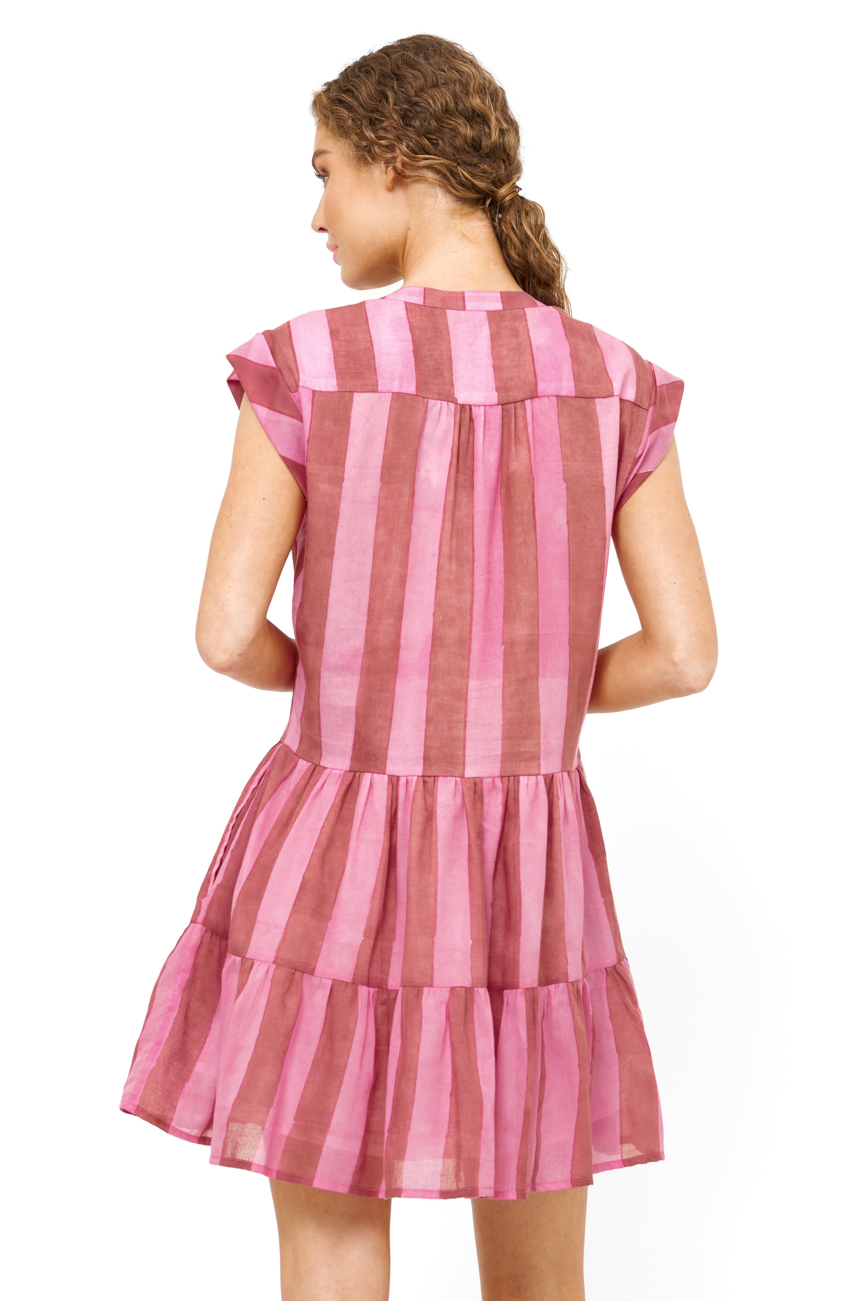 Roll Sleeve- Cabana Rhubarb