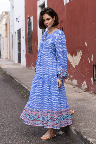 Long sleeve midi maxi dress fashion