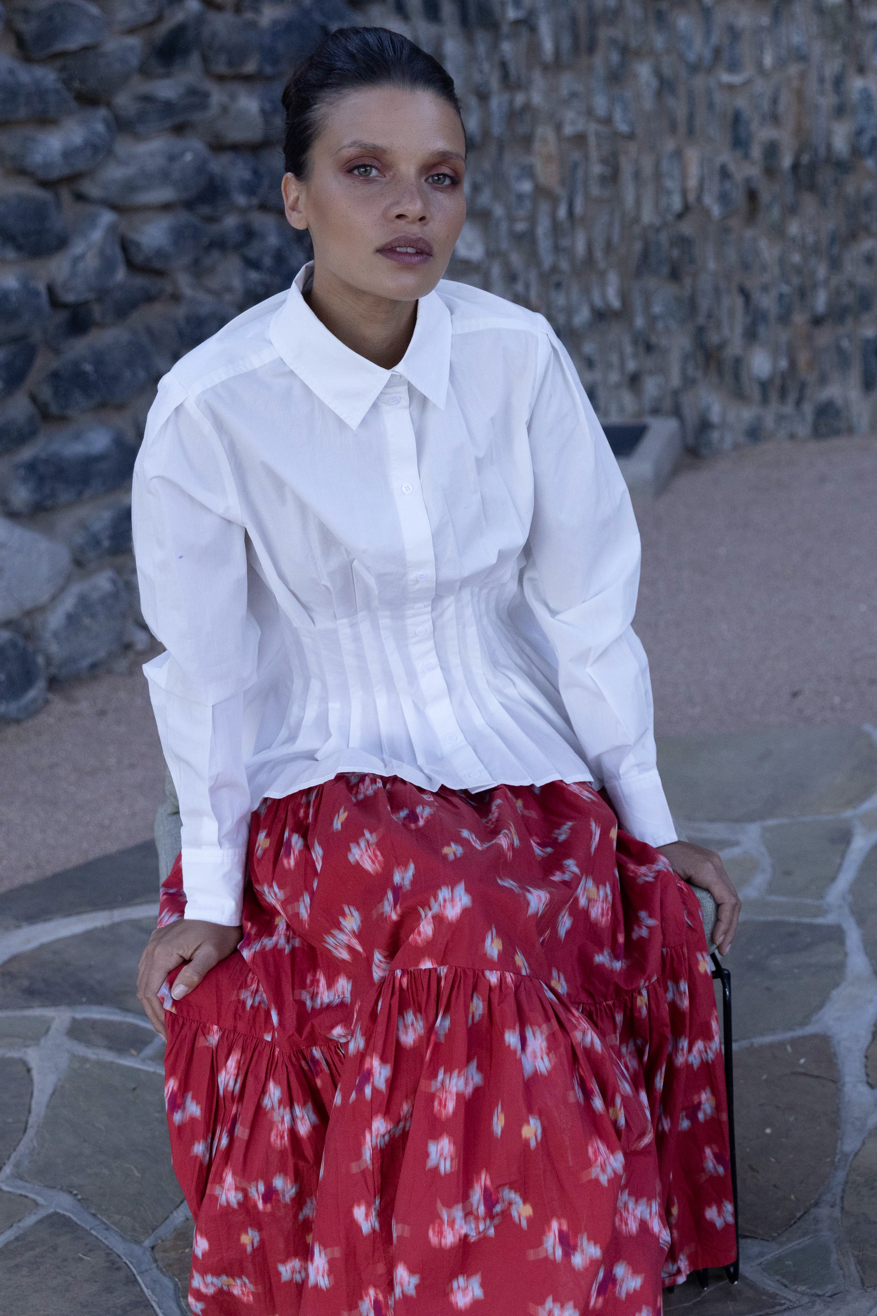 Elizabeth Top- Hepburn Cloud