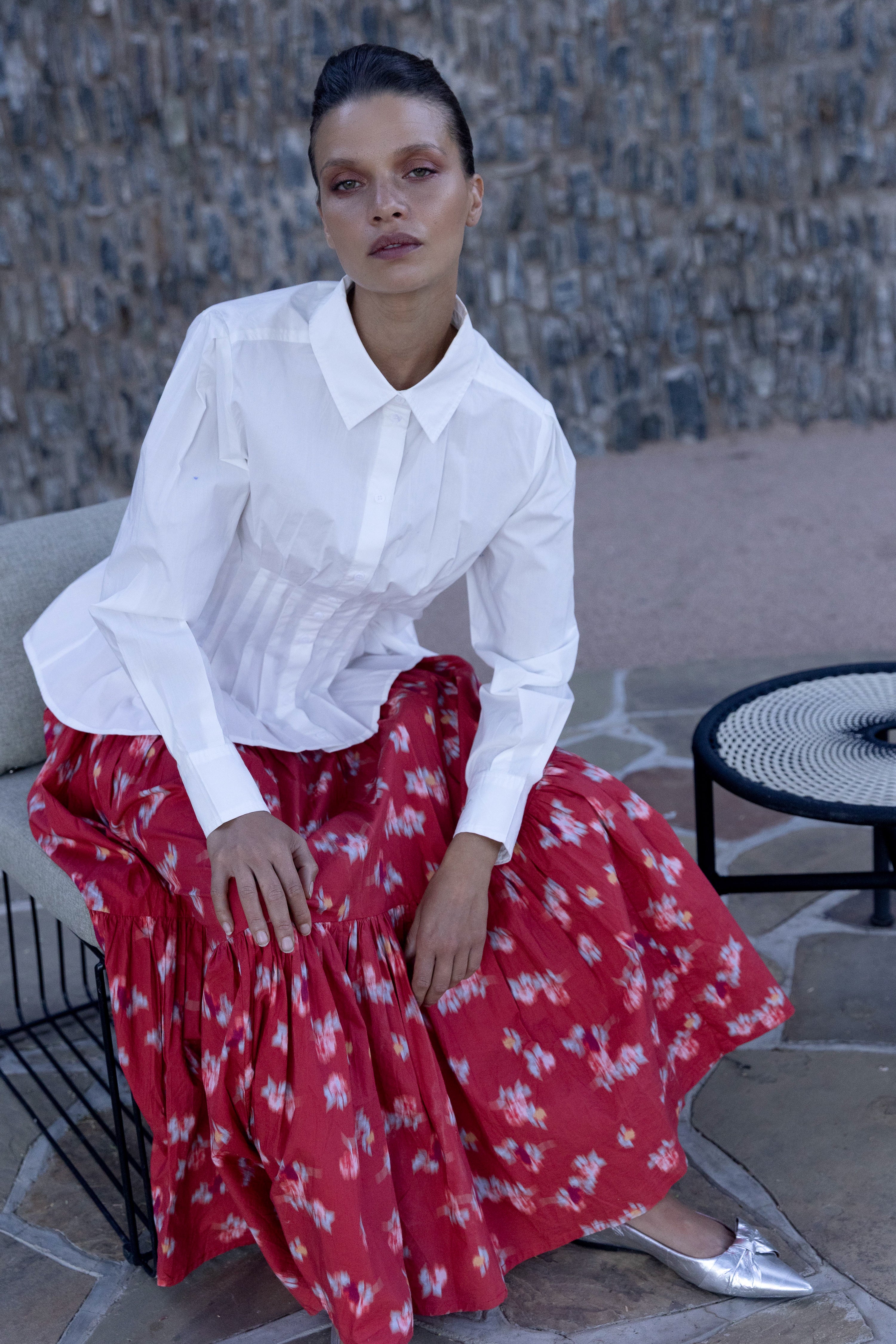 Elizabeth Top- Hepburn Cloud