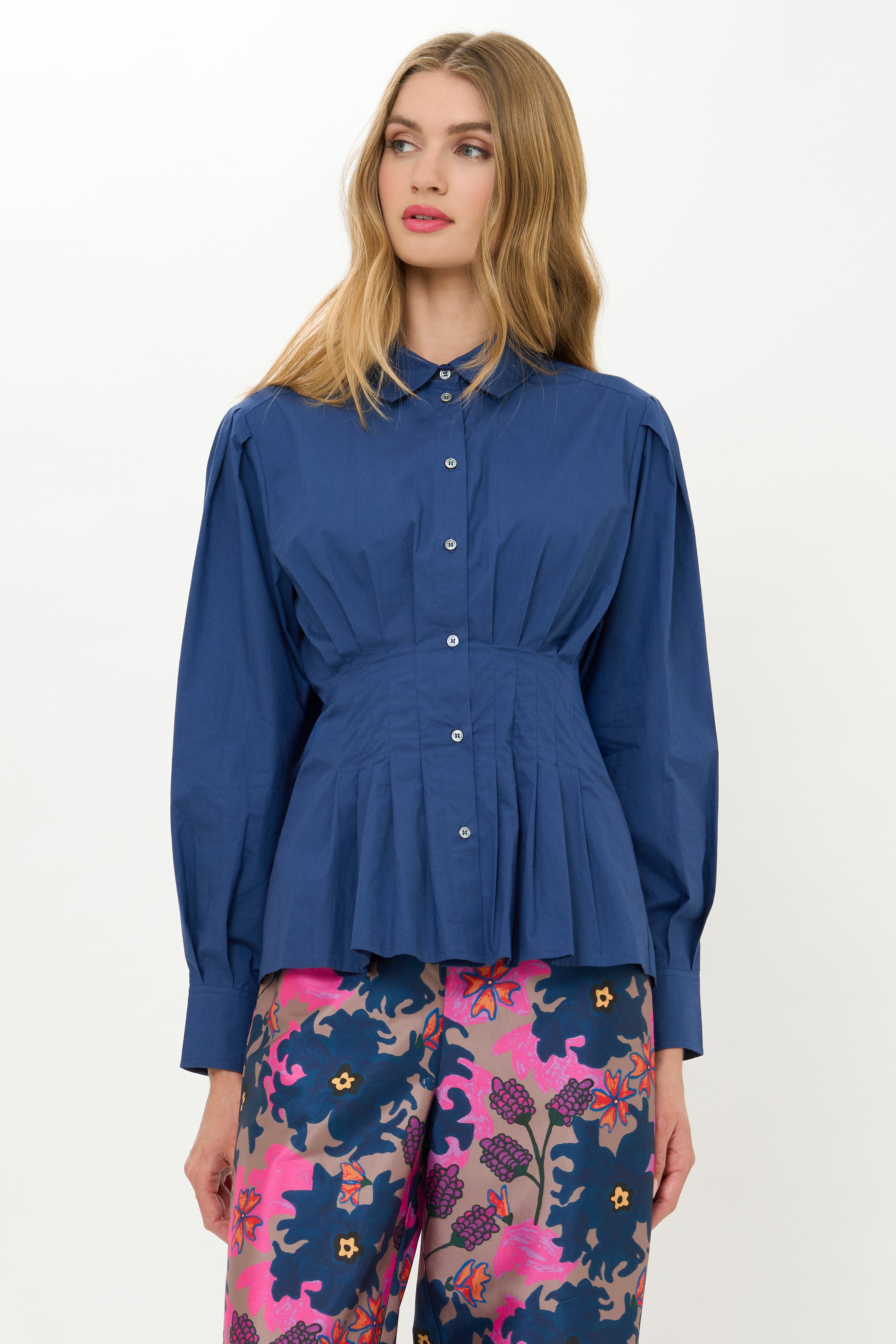 Elizabeth Top- Hepburn Navy