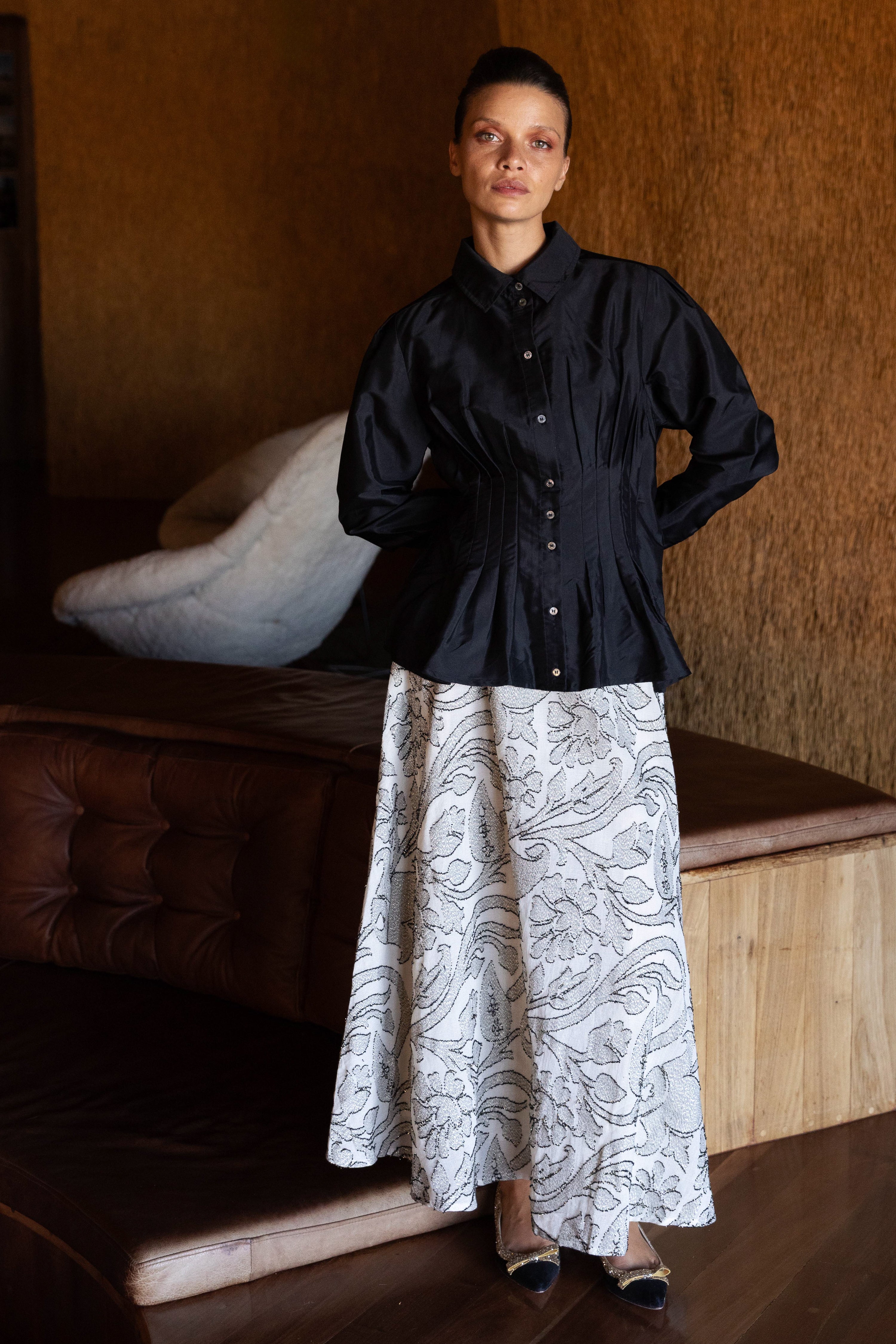 Swing Skirt- Herod Cream