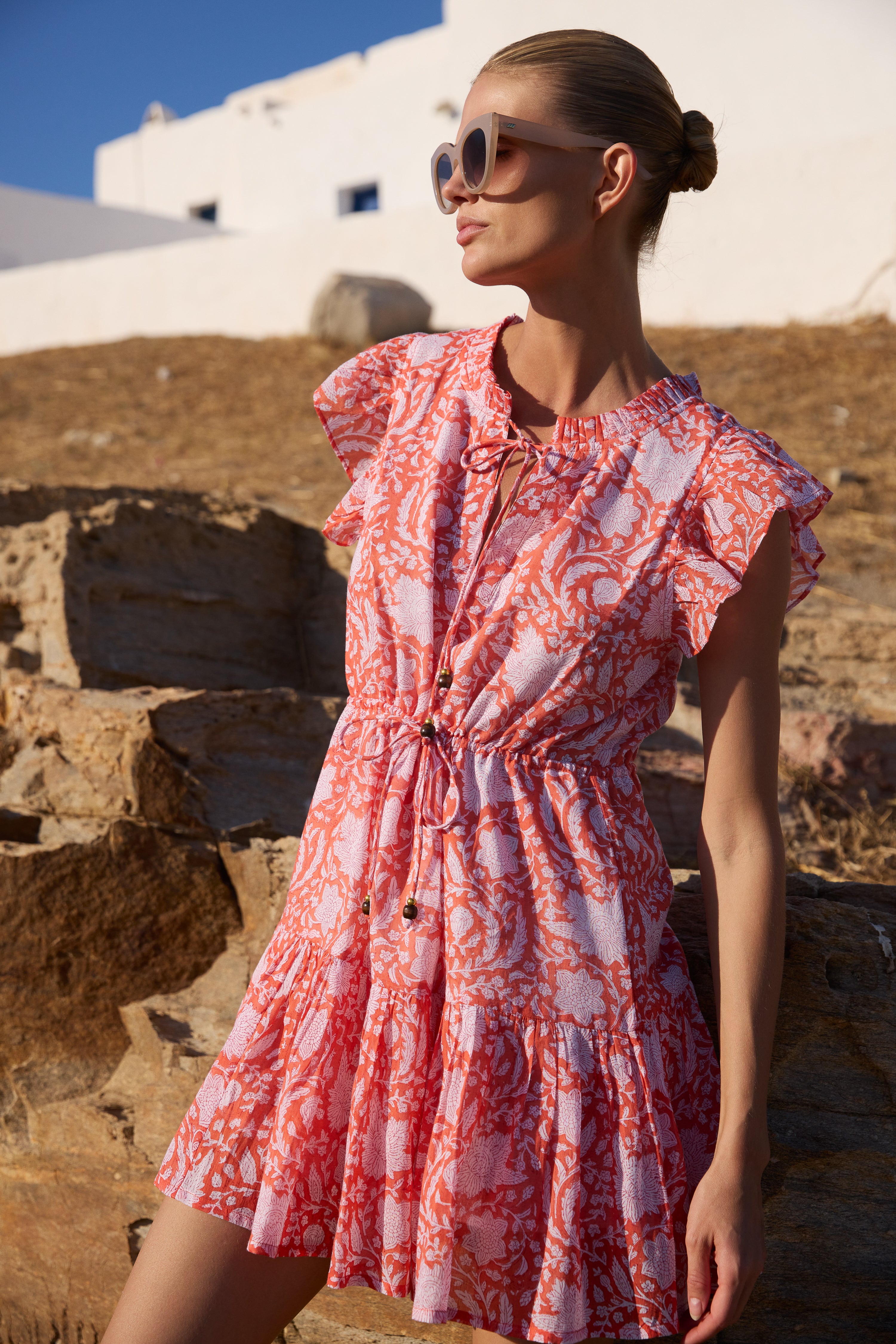 Cinched Flirty Short- Ivy Orange