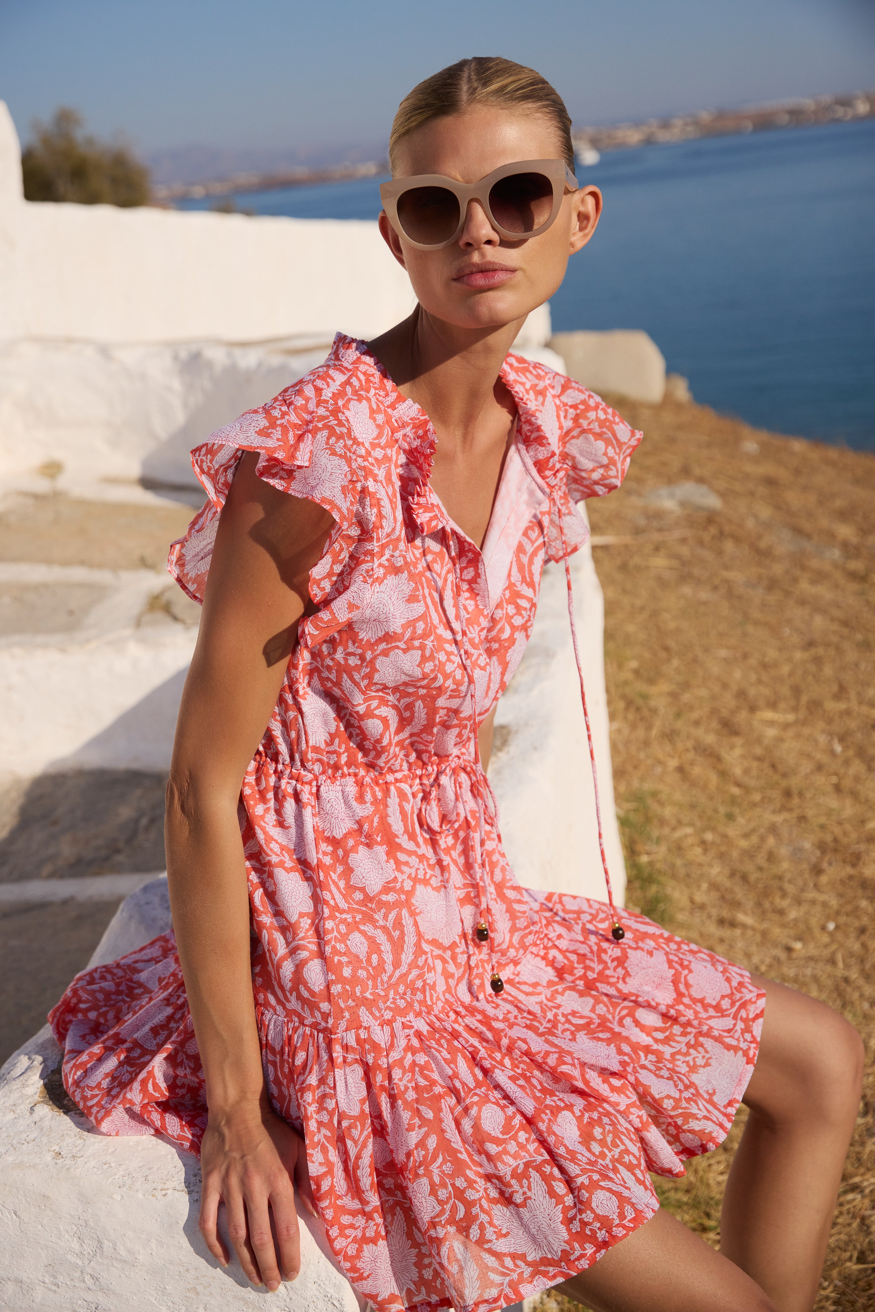 Cinched Flirty Short- Ivy Orange