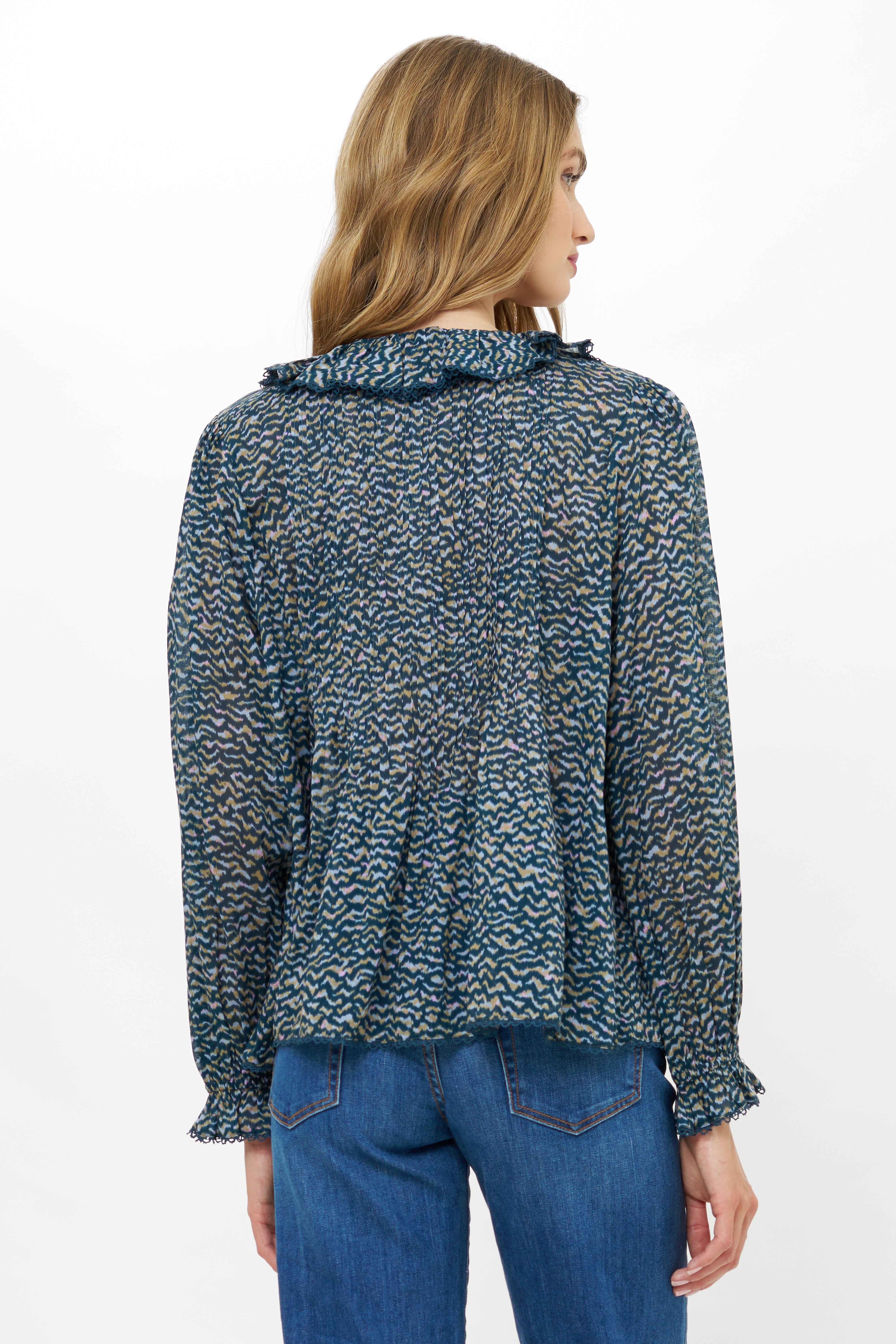 Mila Top- Jag Navy