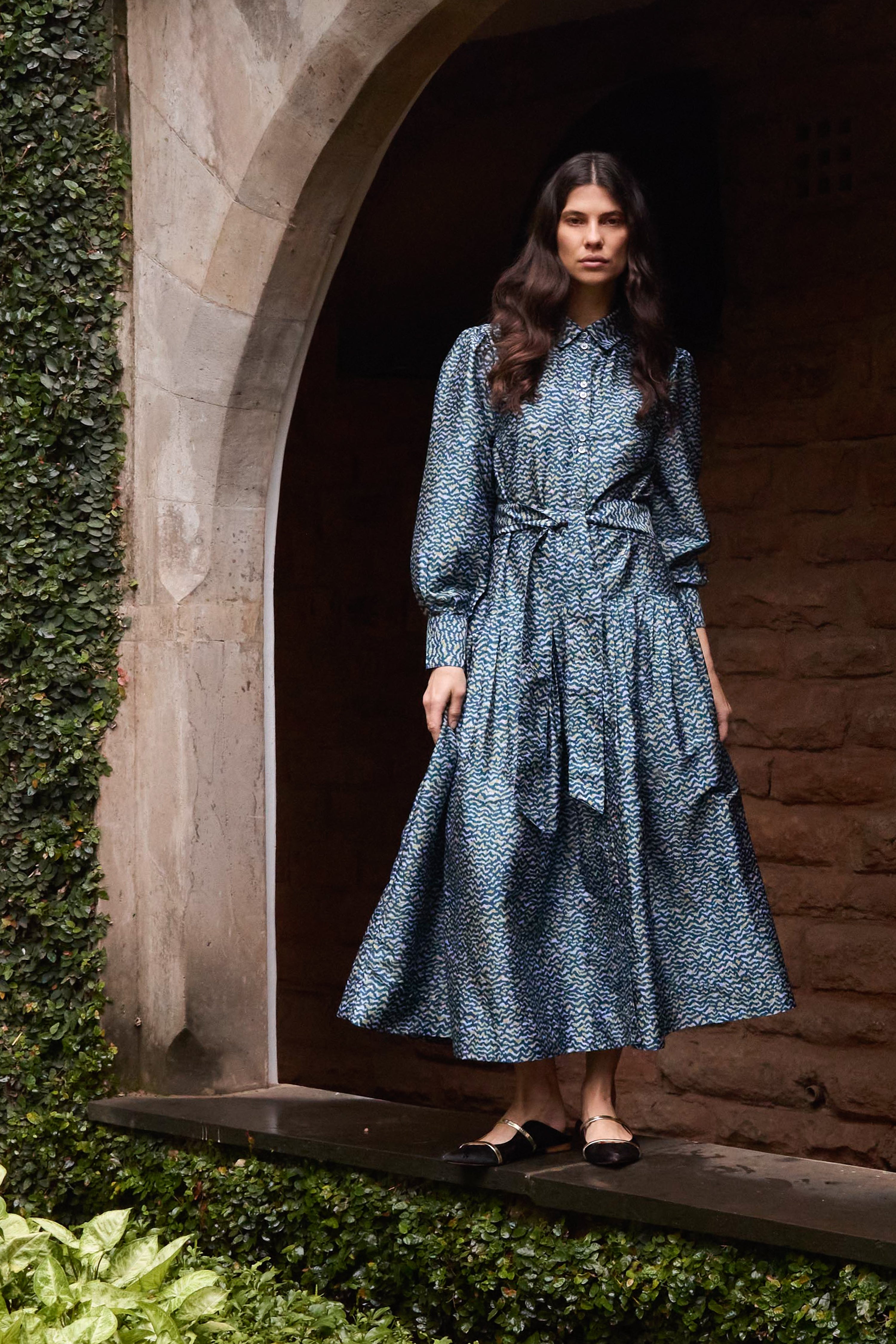 Nora Dress- Jag Navy