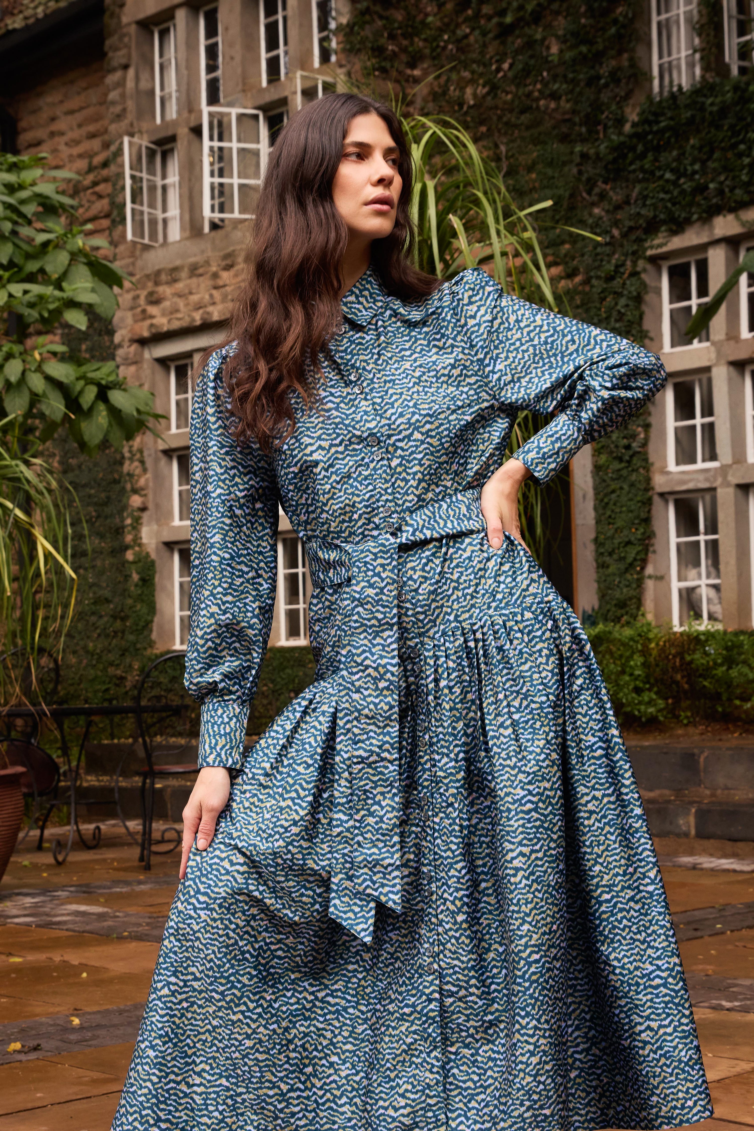 Nora Dress- Jag Navy