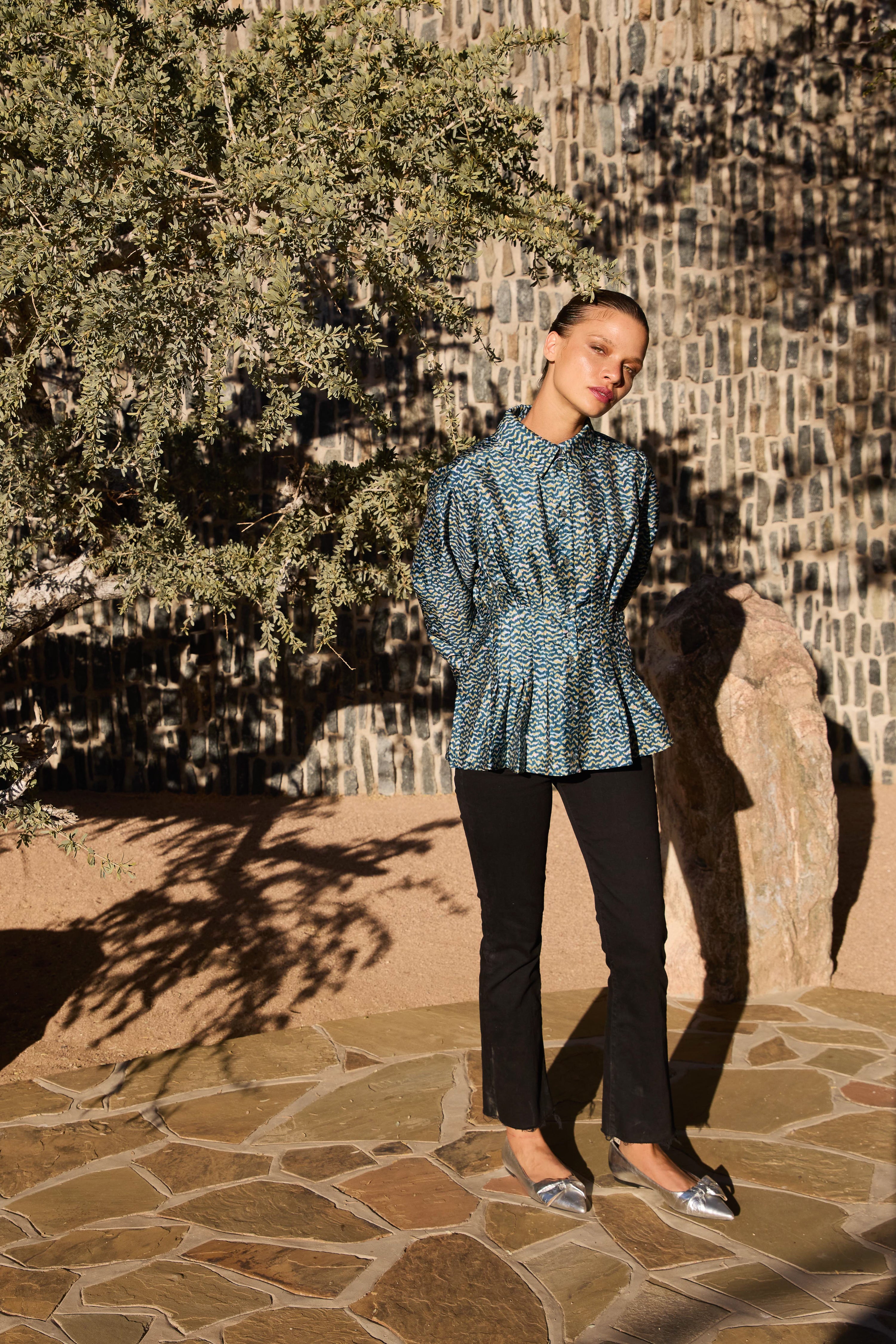 Elizabeth Top- Jag Navy