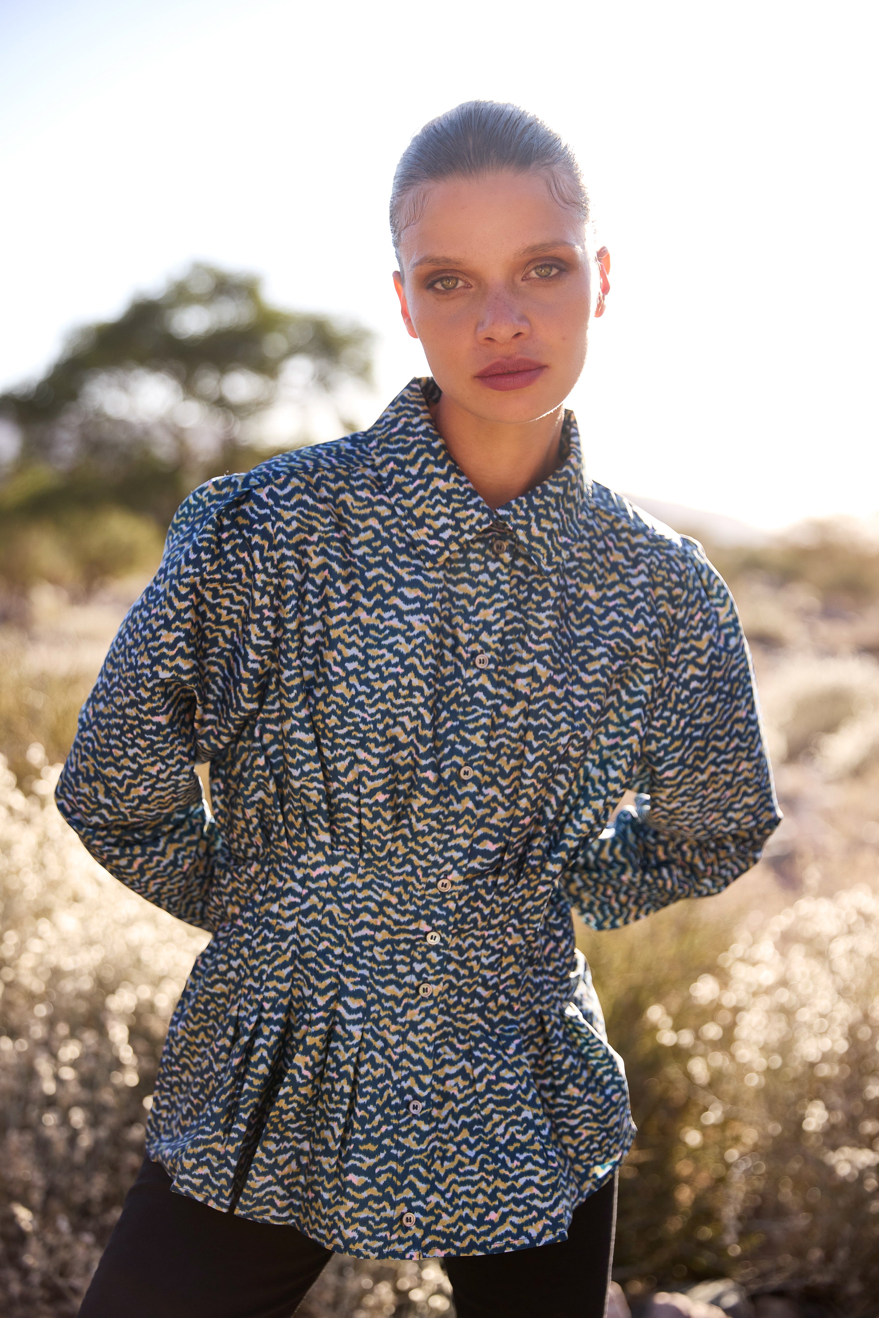 Elizabeth Top- Jag Navy