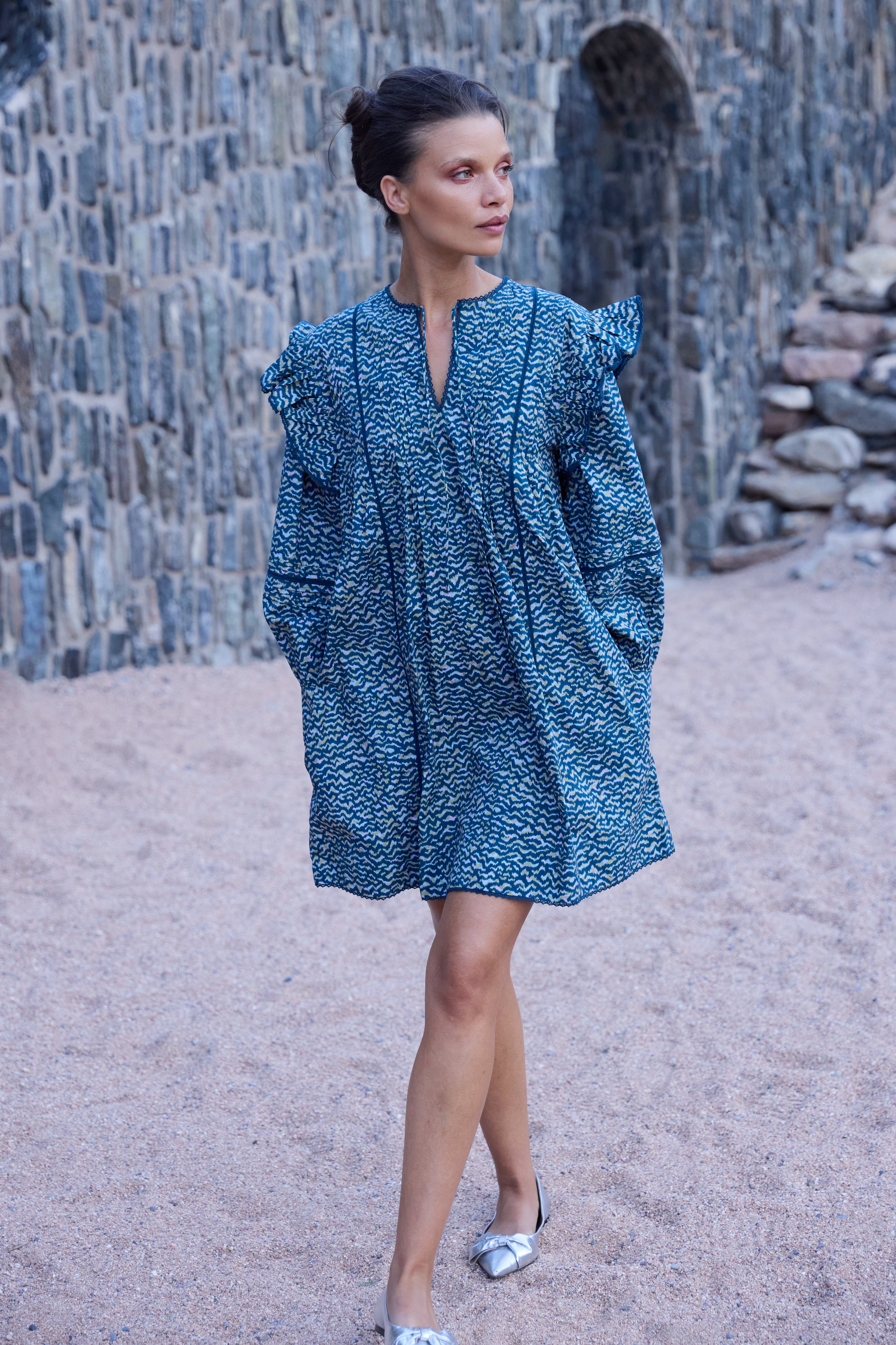 Madison Dress- Jag Navy