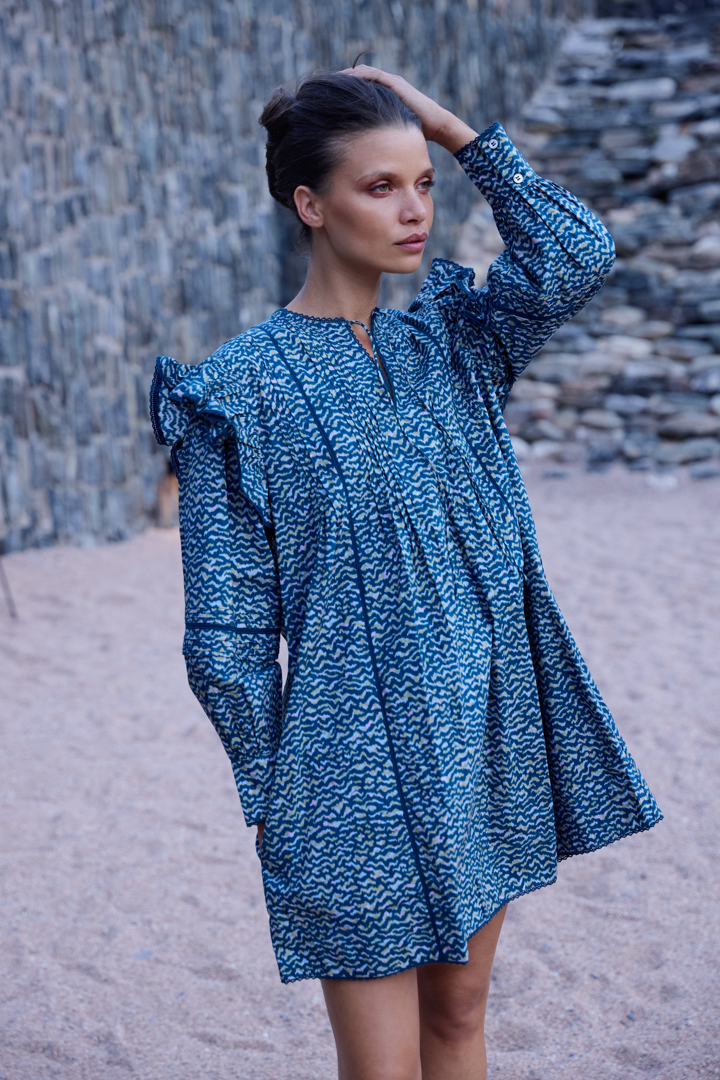 Madison Dress- Jag Navy