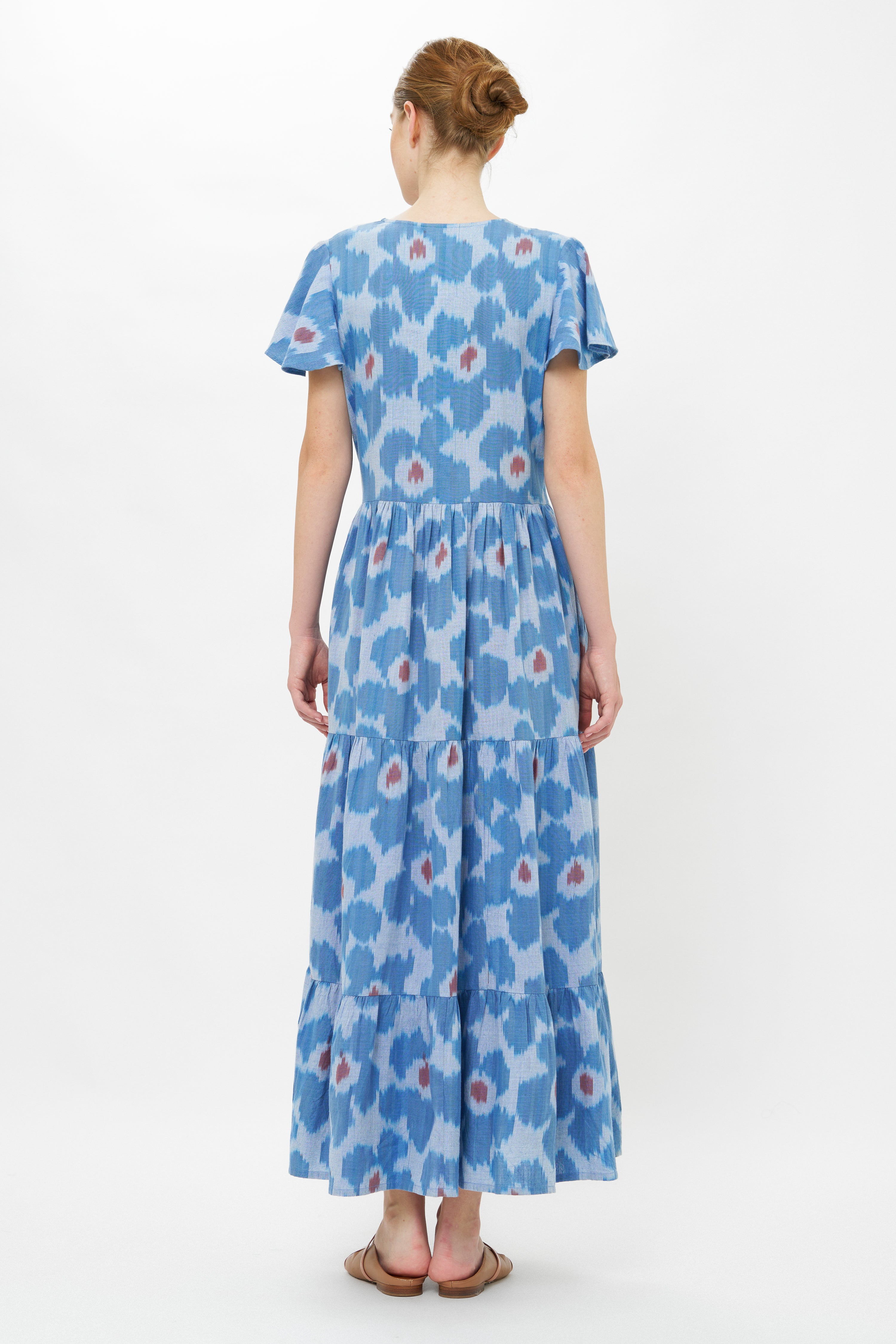 V-Neck Maxi- Jinja Blue