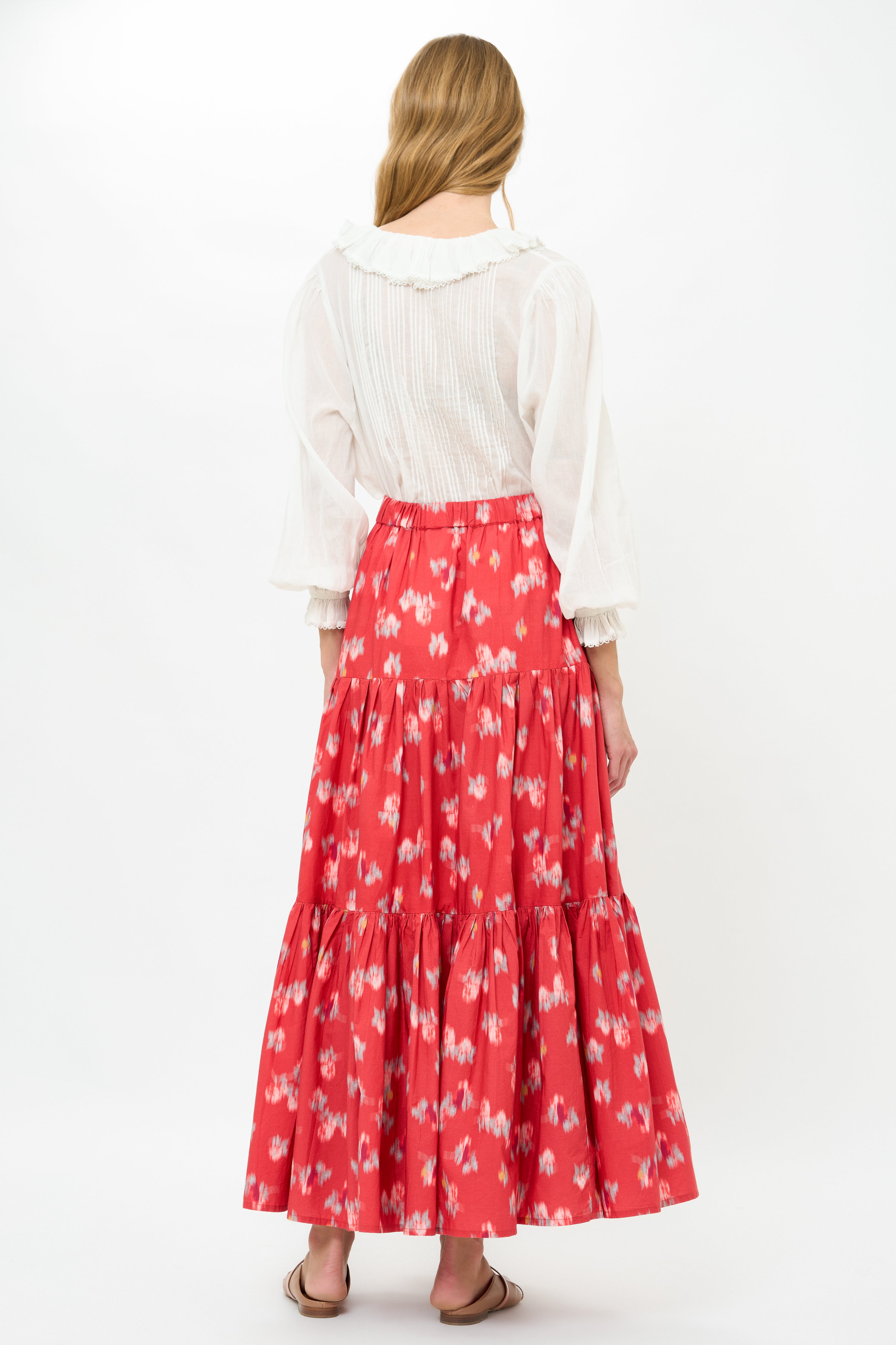 Tiered Maxi Skirt- Lebombo Rust