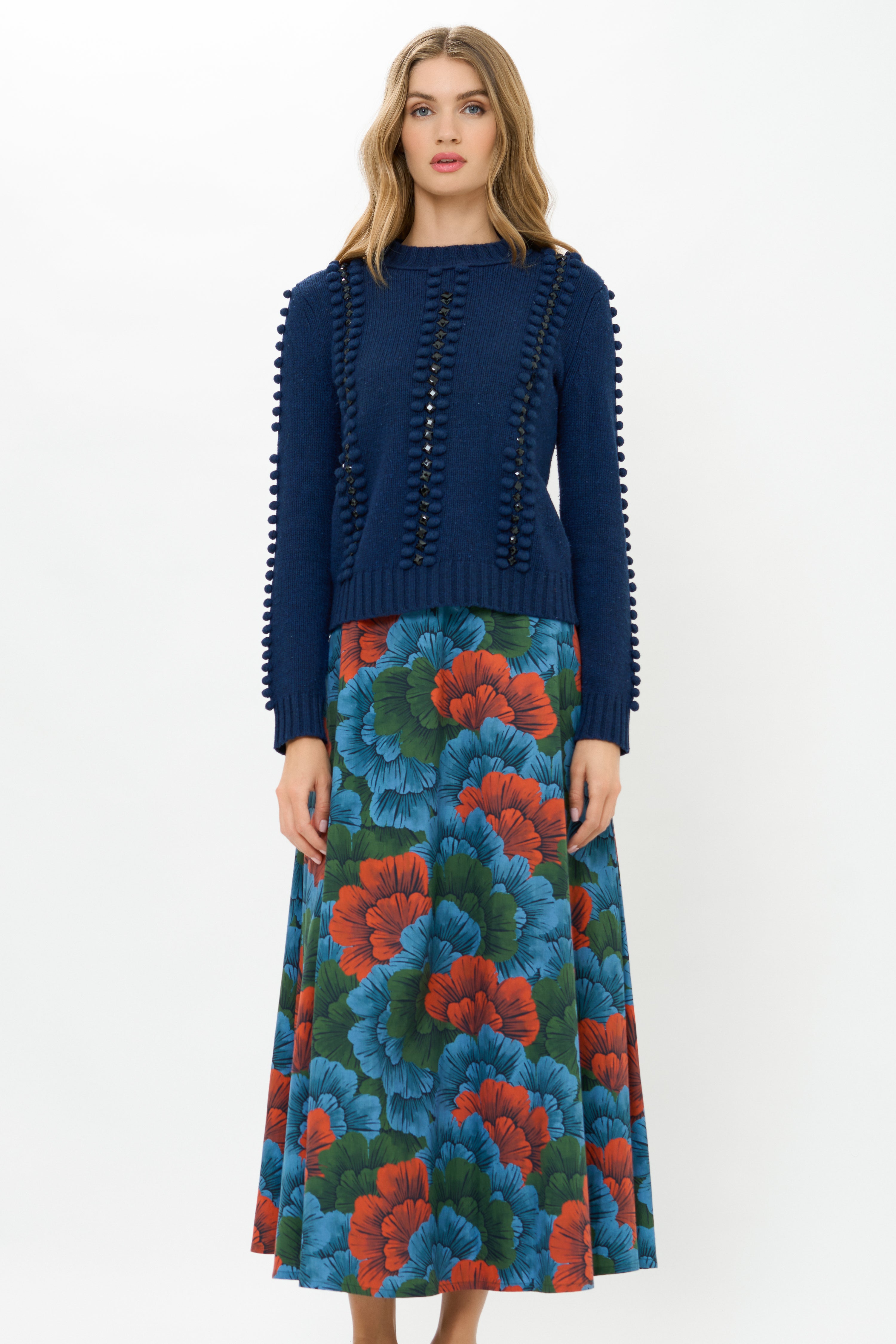 Swing Skirt- Madrid Blue