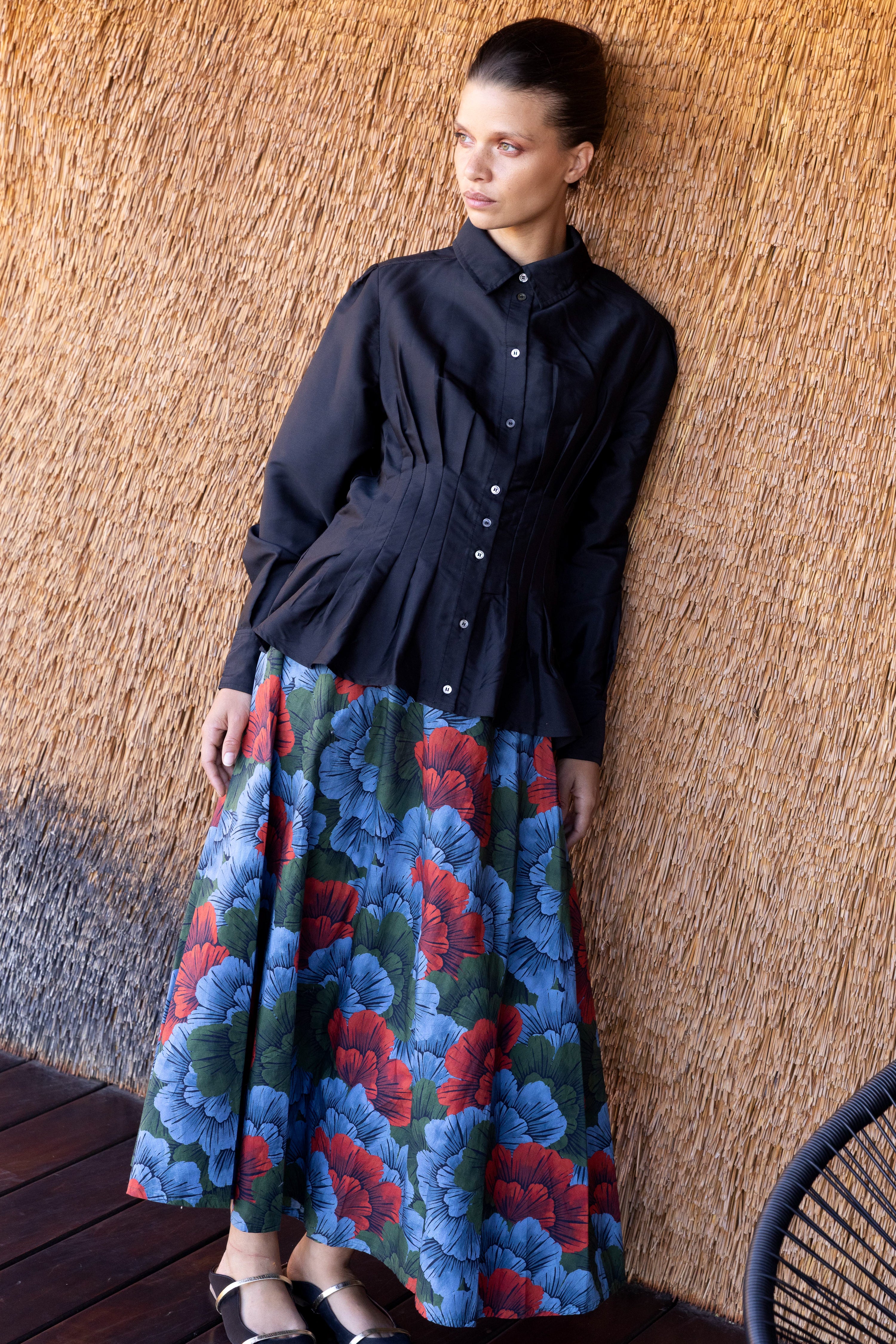 Swing Skirt- Madrid Blue