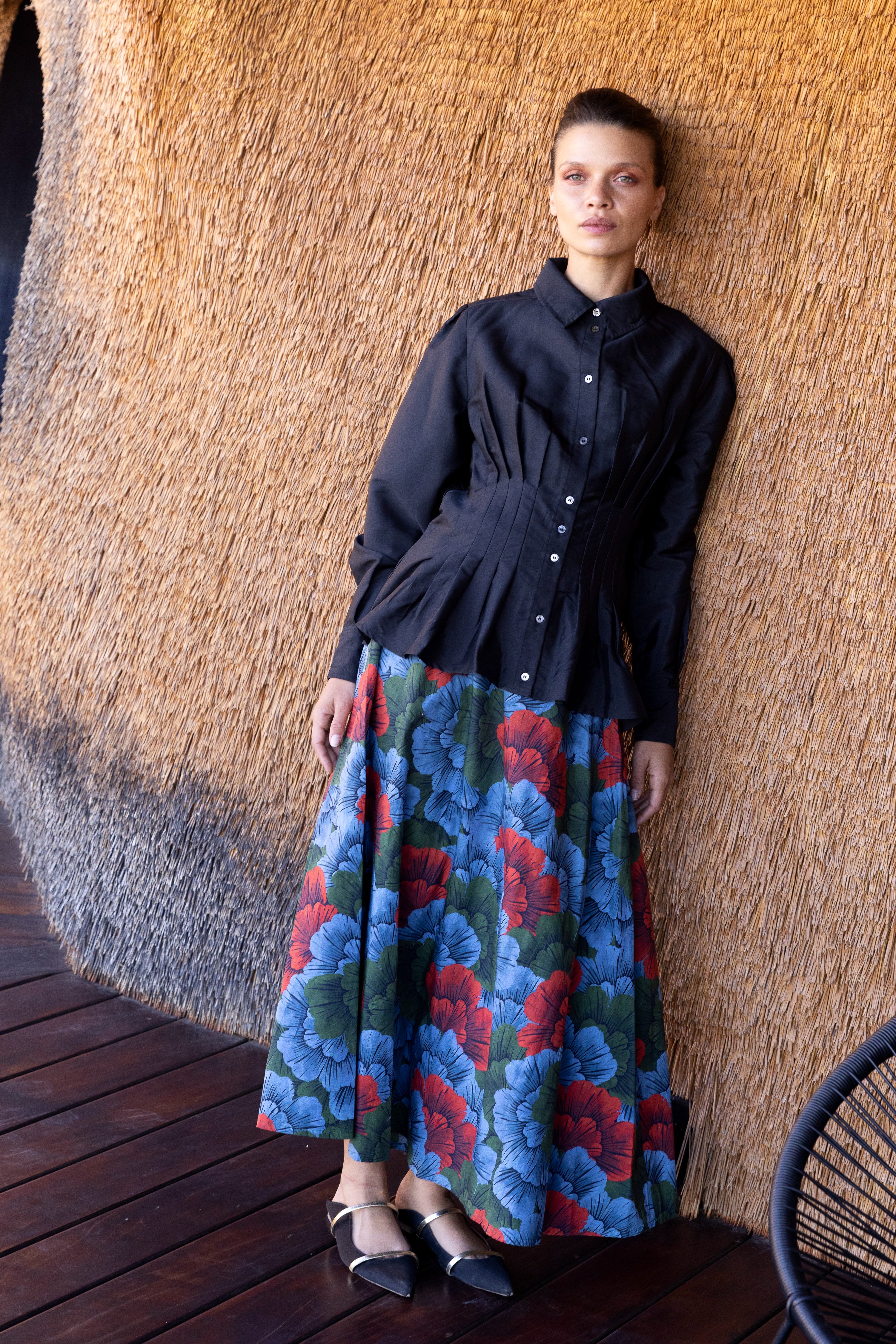 Swing Skirt- Madrid Blue