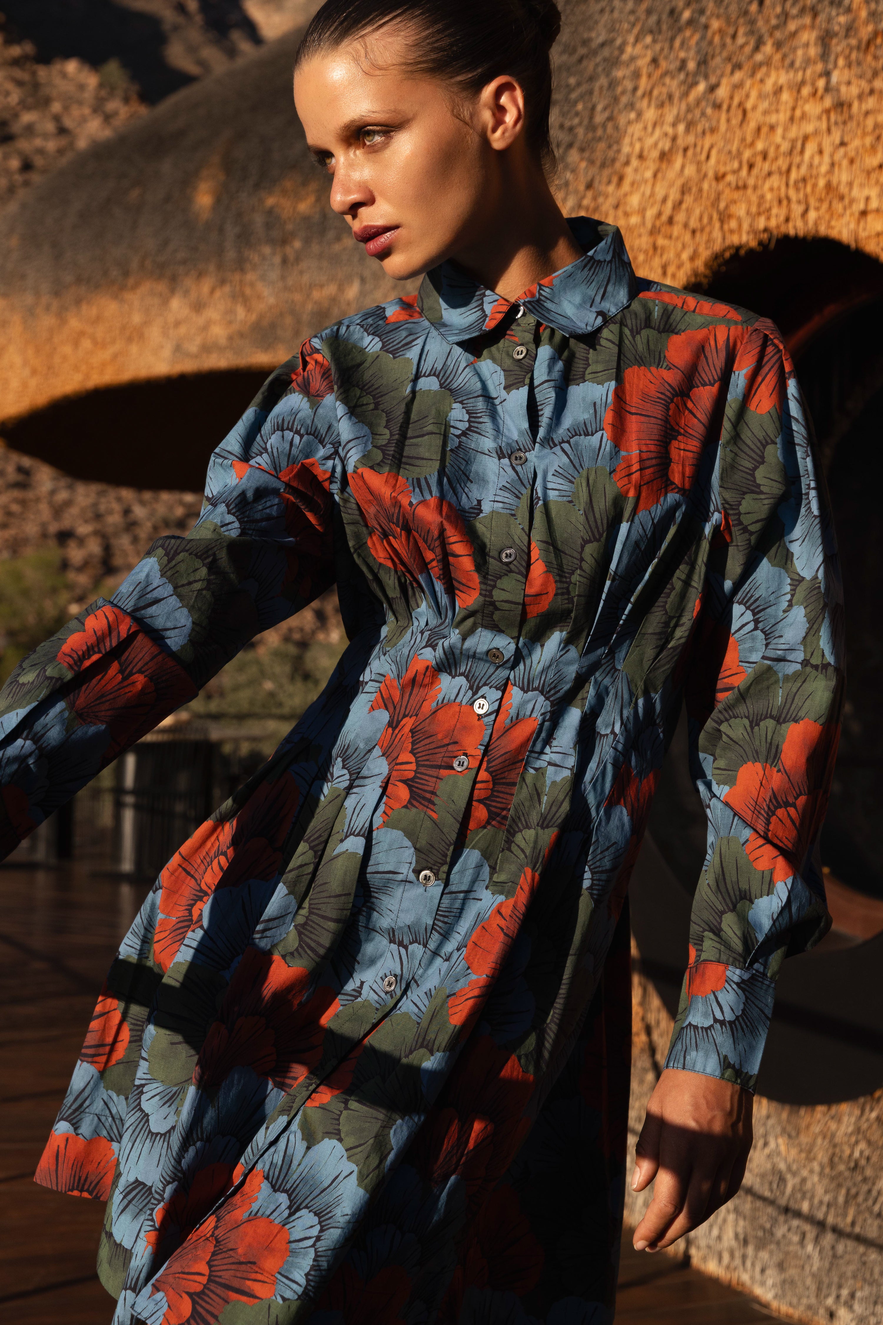 Elizabeth Dress- Madrid Blue