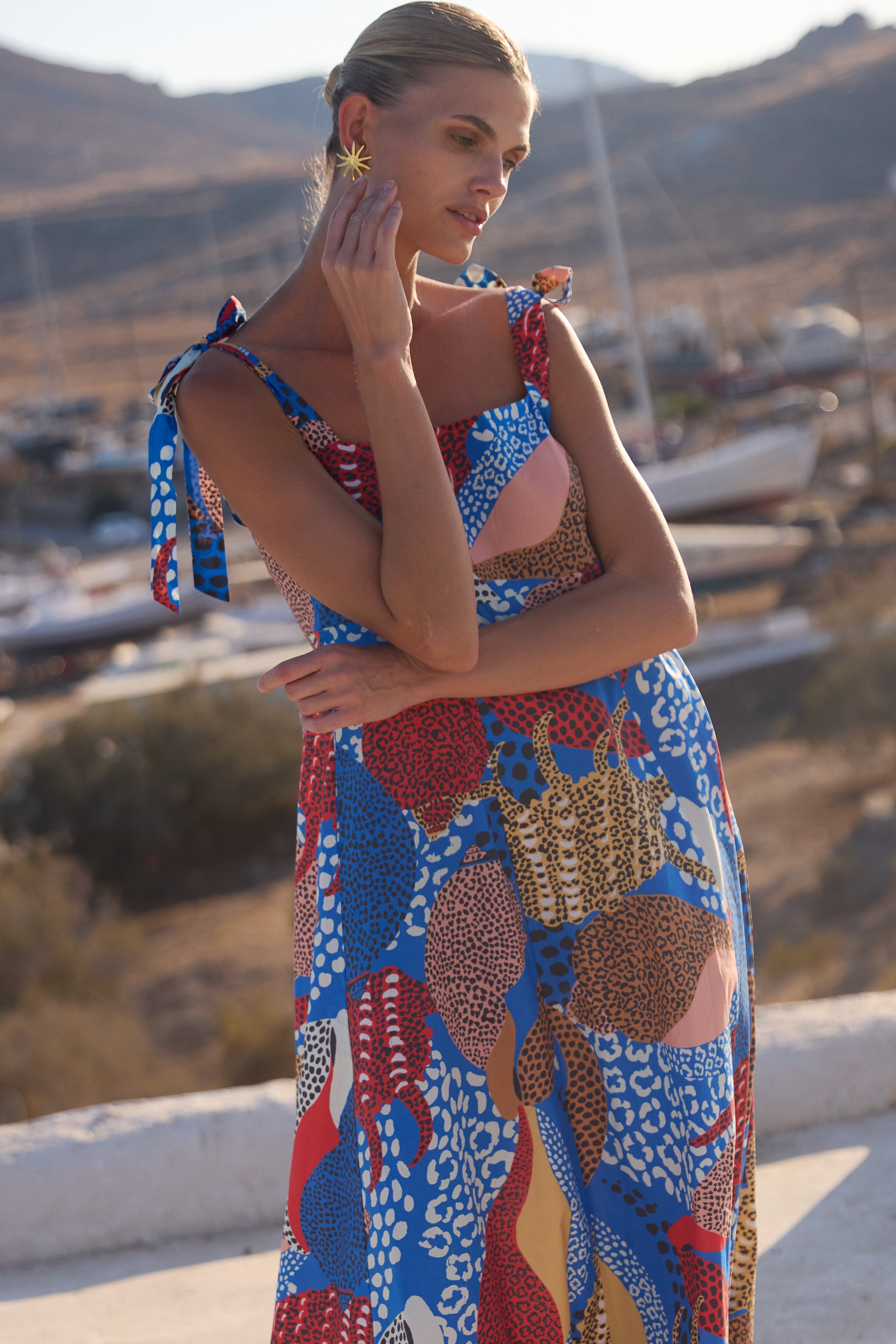 Delilah Dress- Nautilus Blue