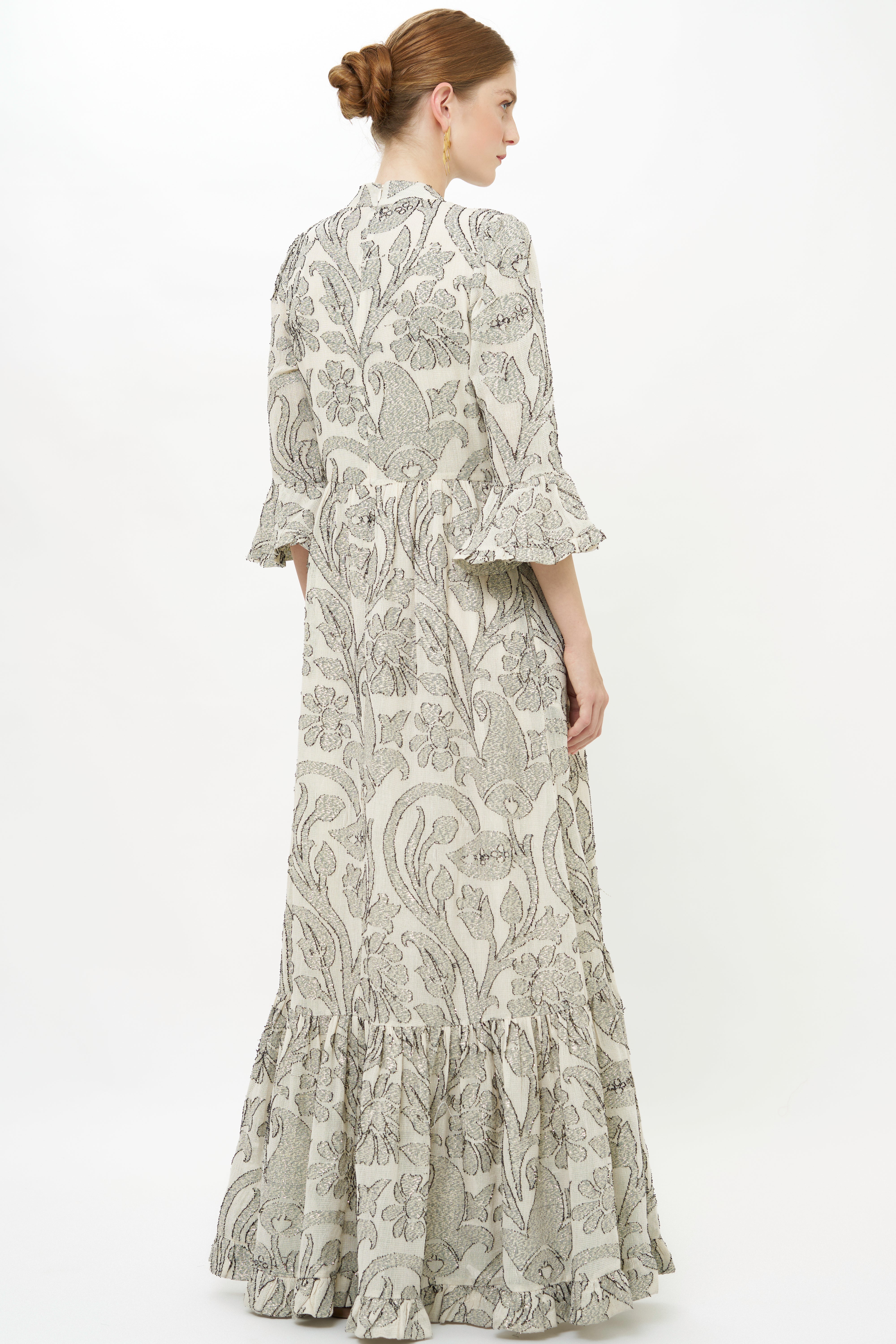 High Neck Bell Maxi- Herod Cream