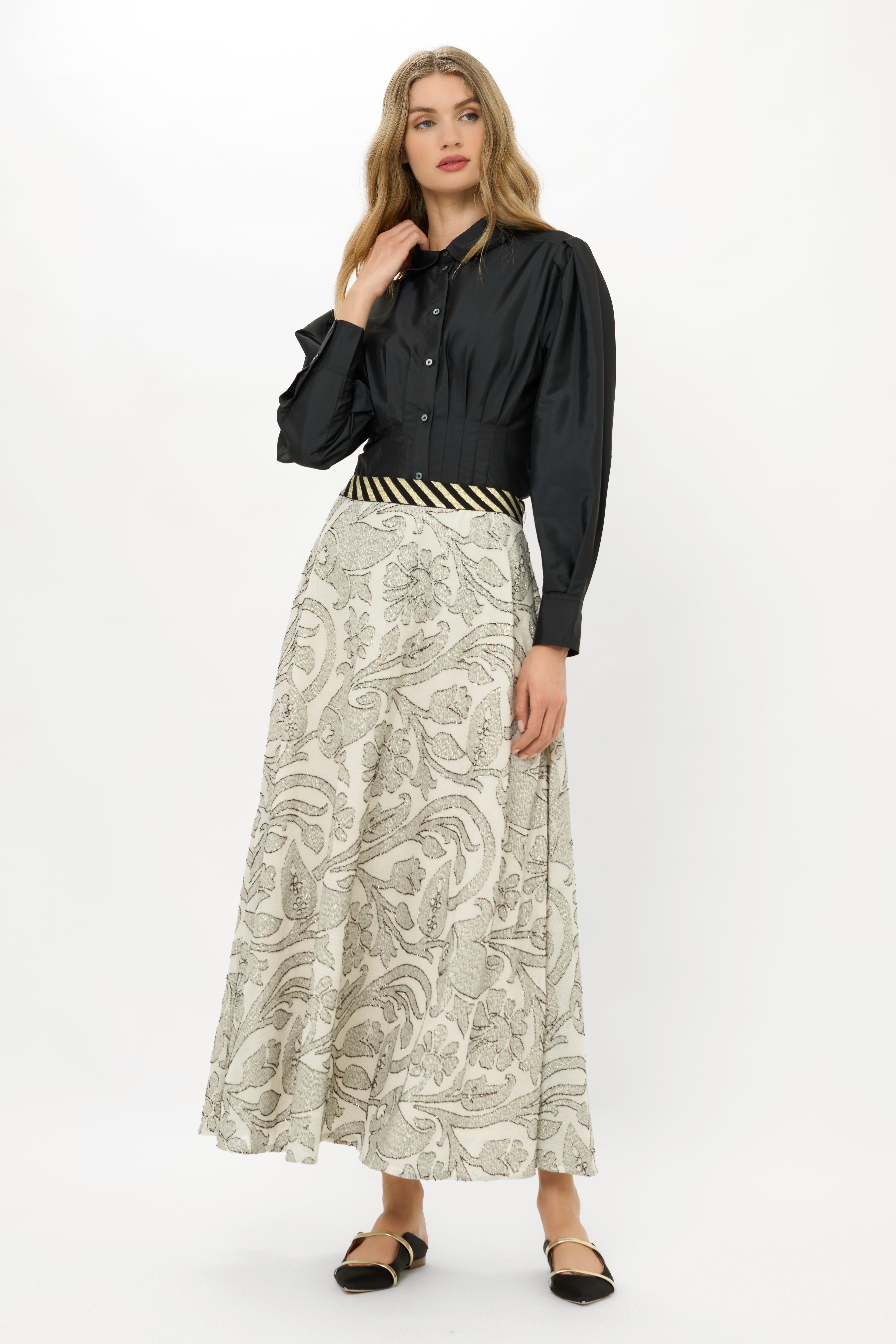 Swing Skirt- Herod Cream