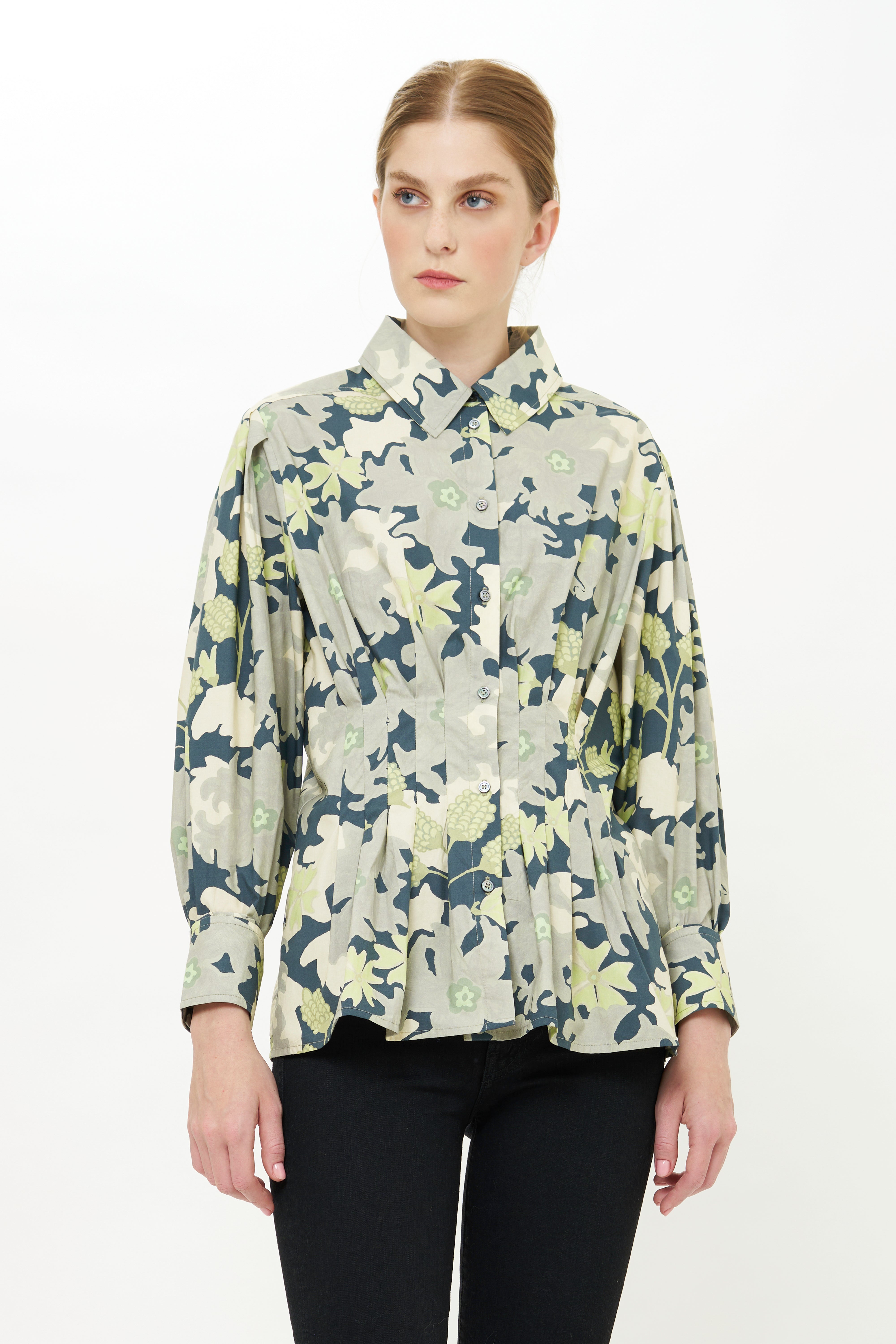 Elizabeth Top- Suzani Charcoal