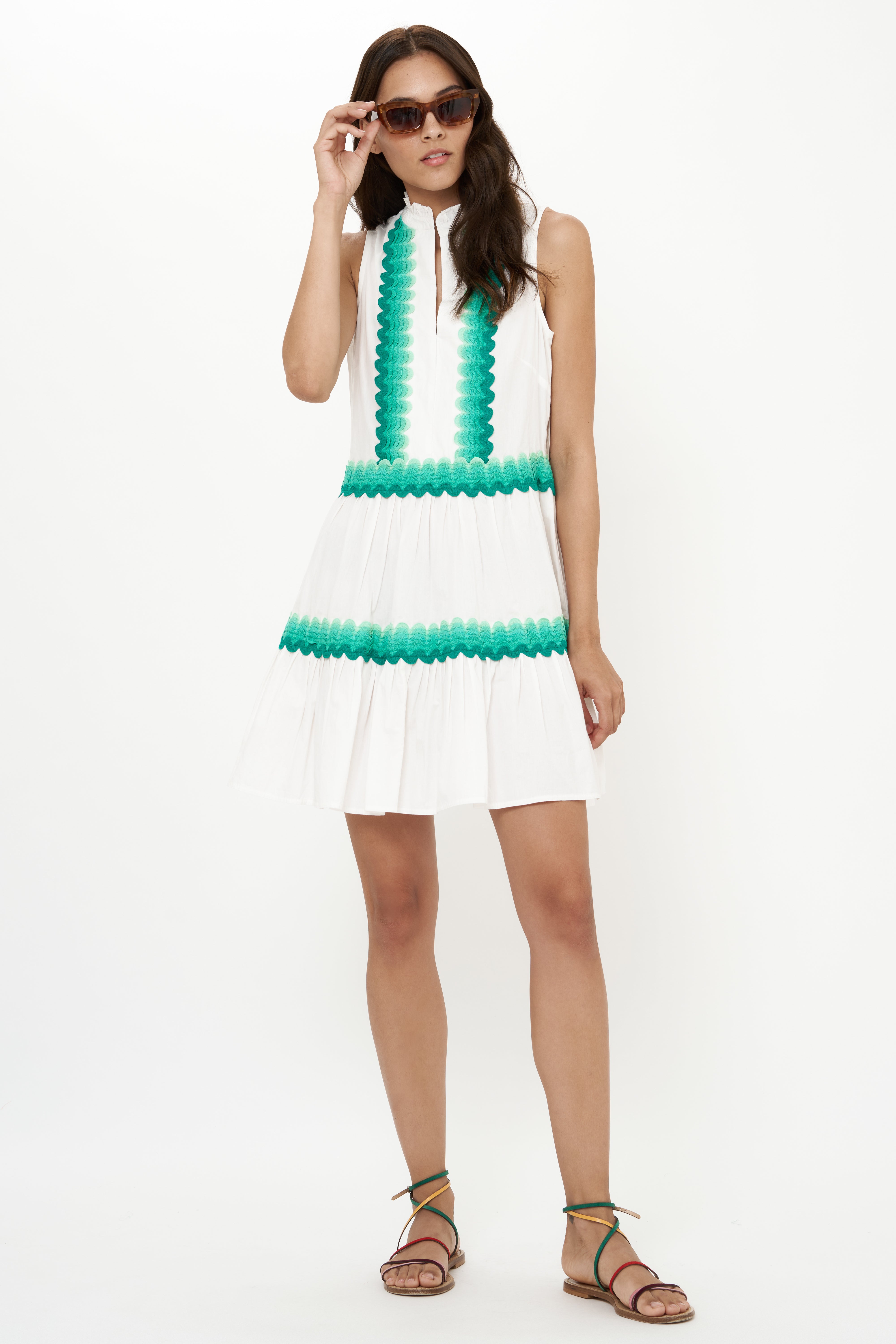 Yoke Dress- Pacifica Aqua