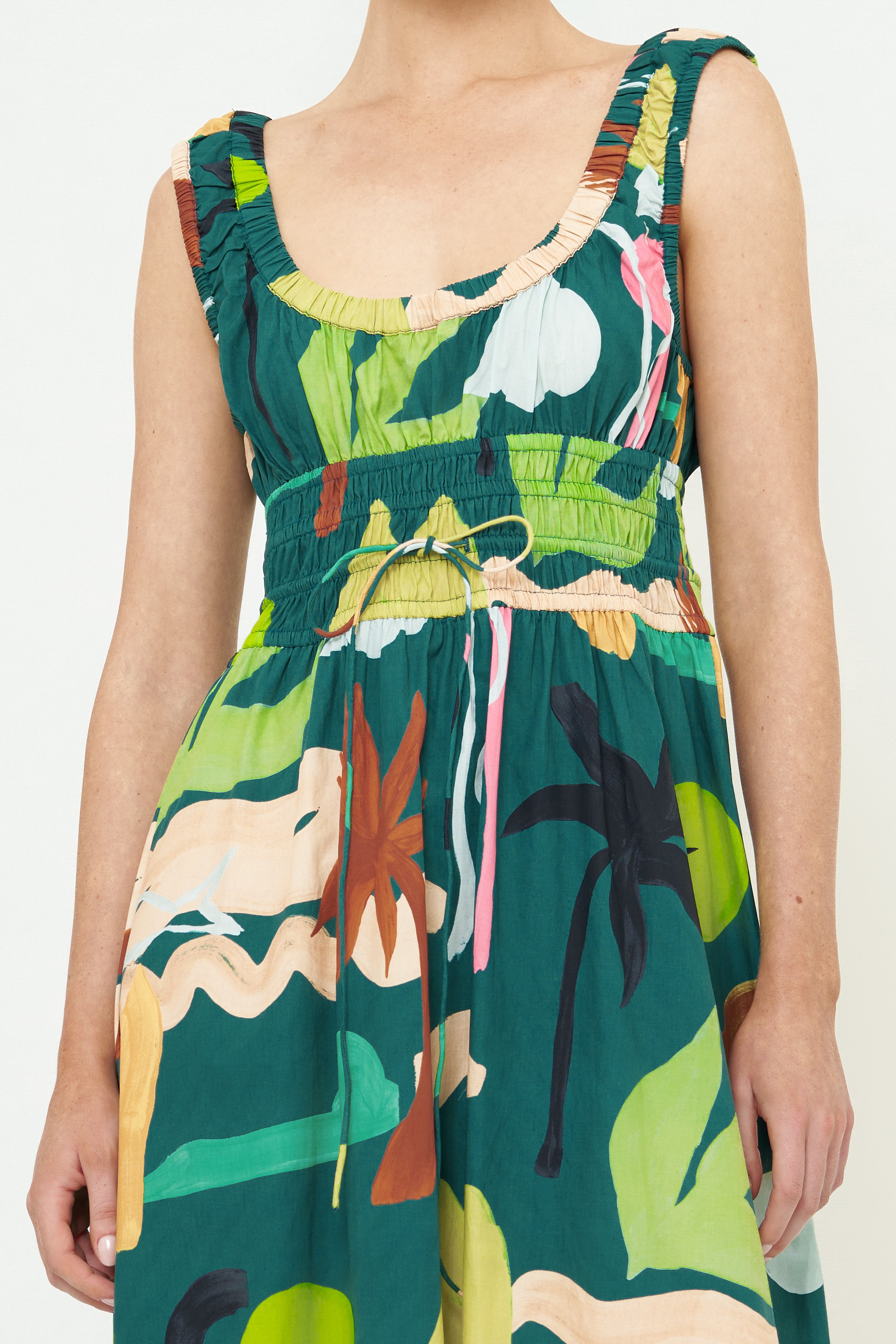 Harper Dress- Paradiso Green