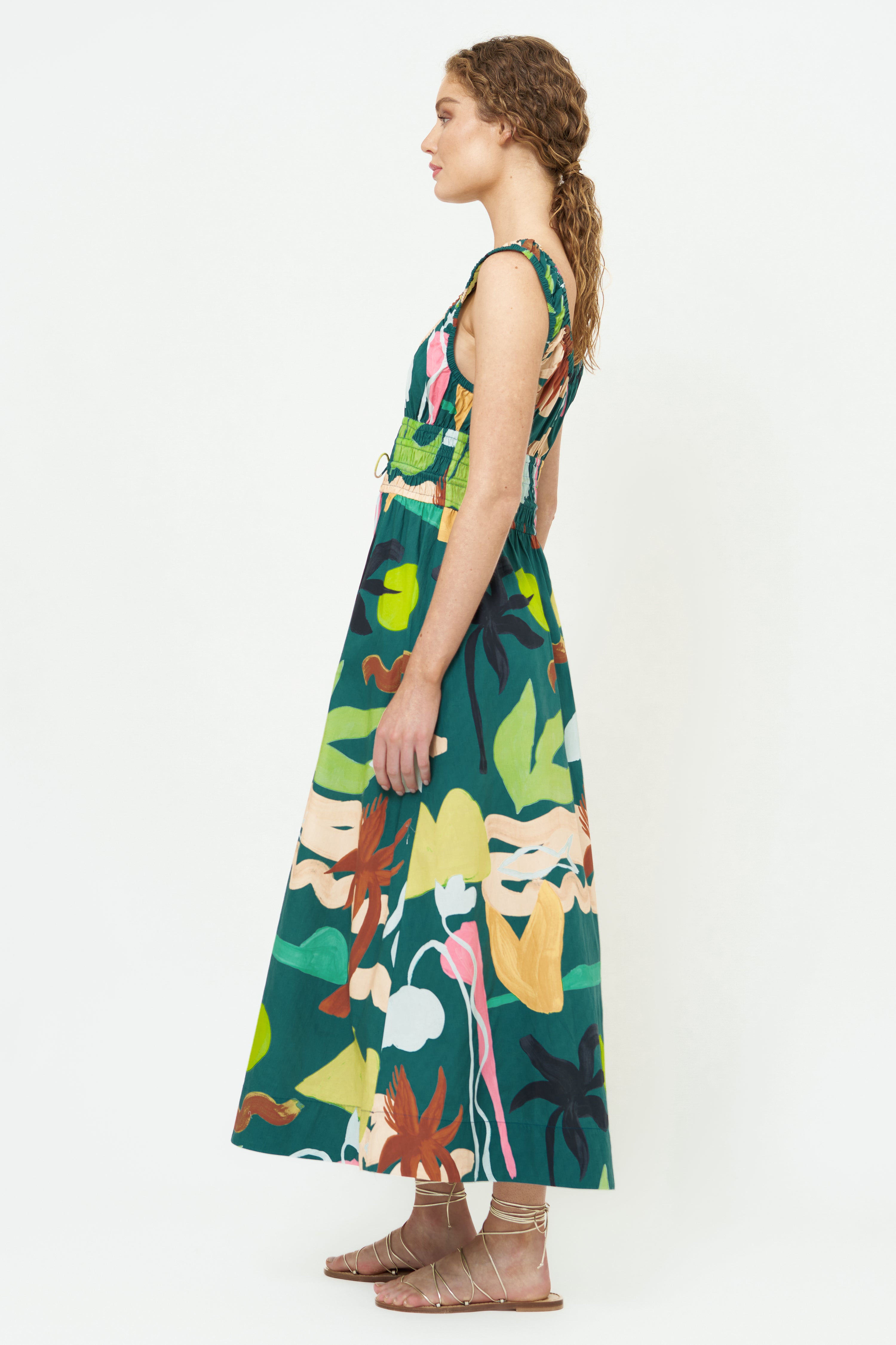 Harper Dress- Paradiso Green