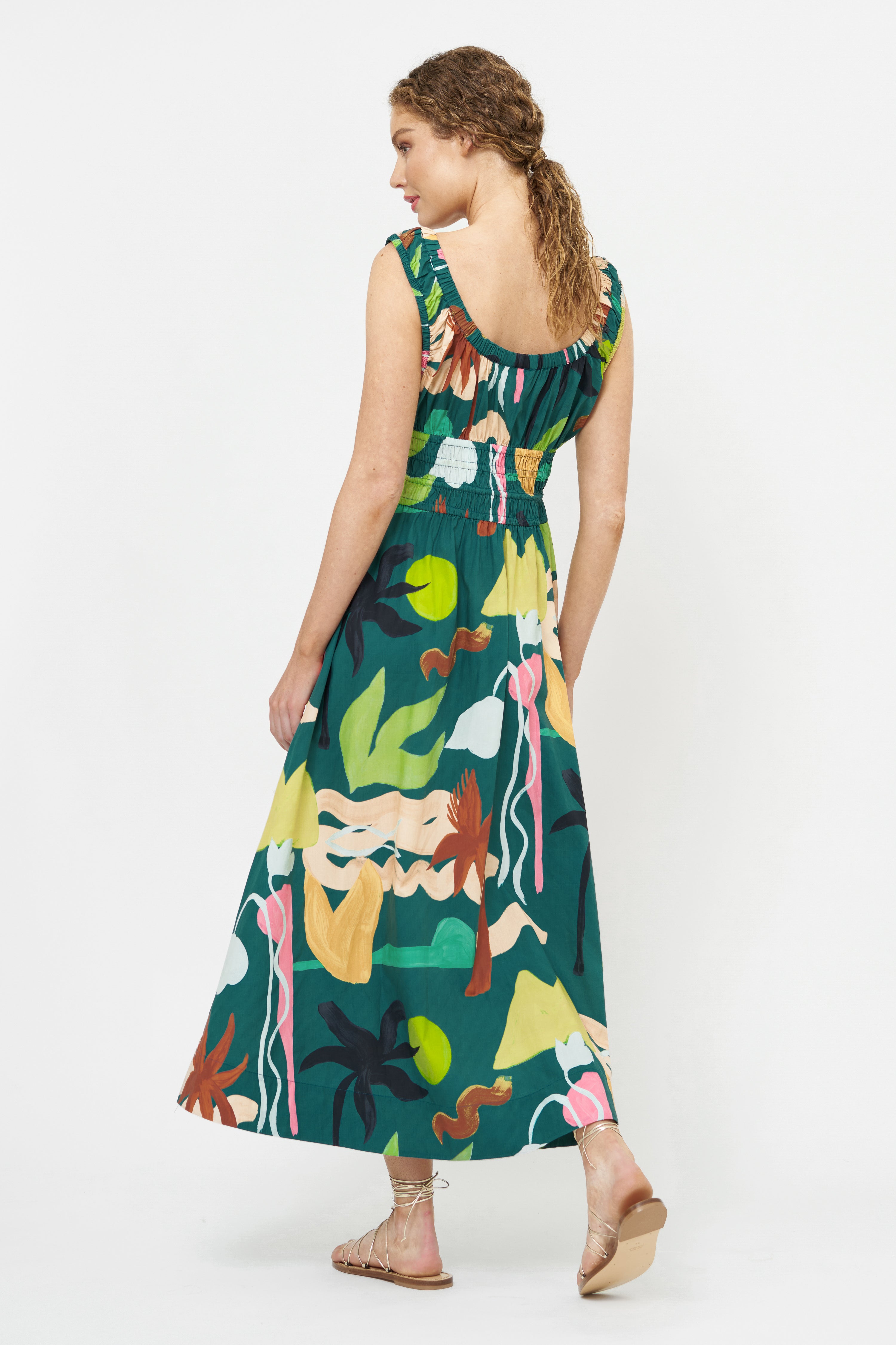 Harper Dress- Paradiso Green