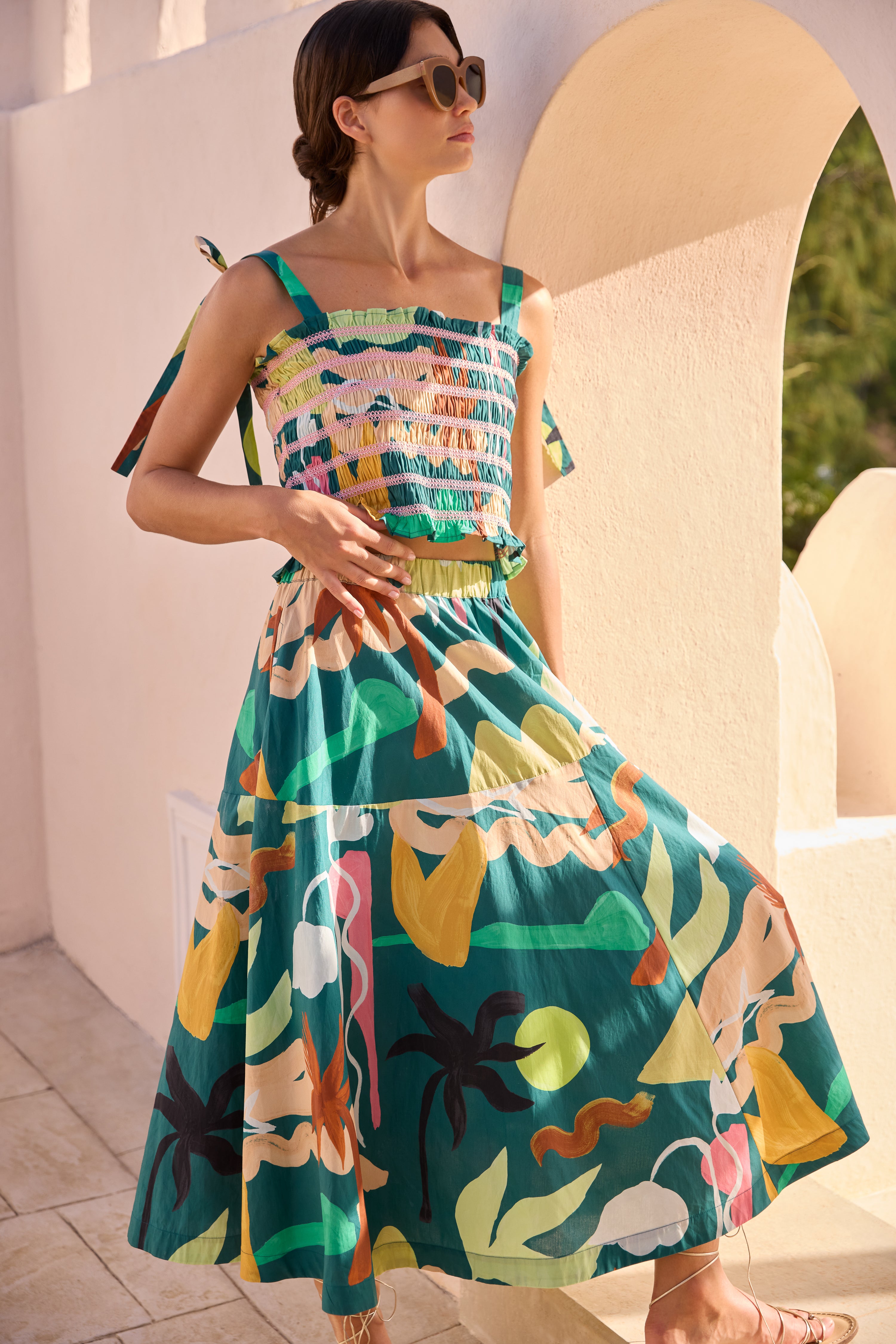 Olivia Skirt- Paradiso Green