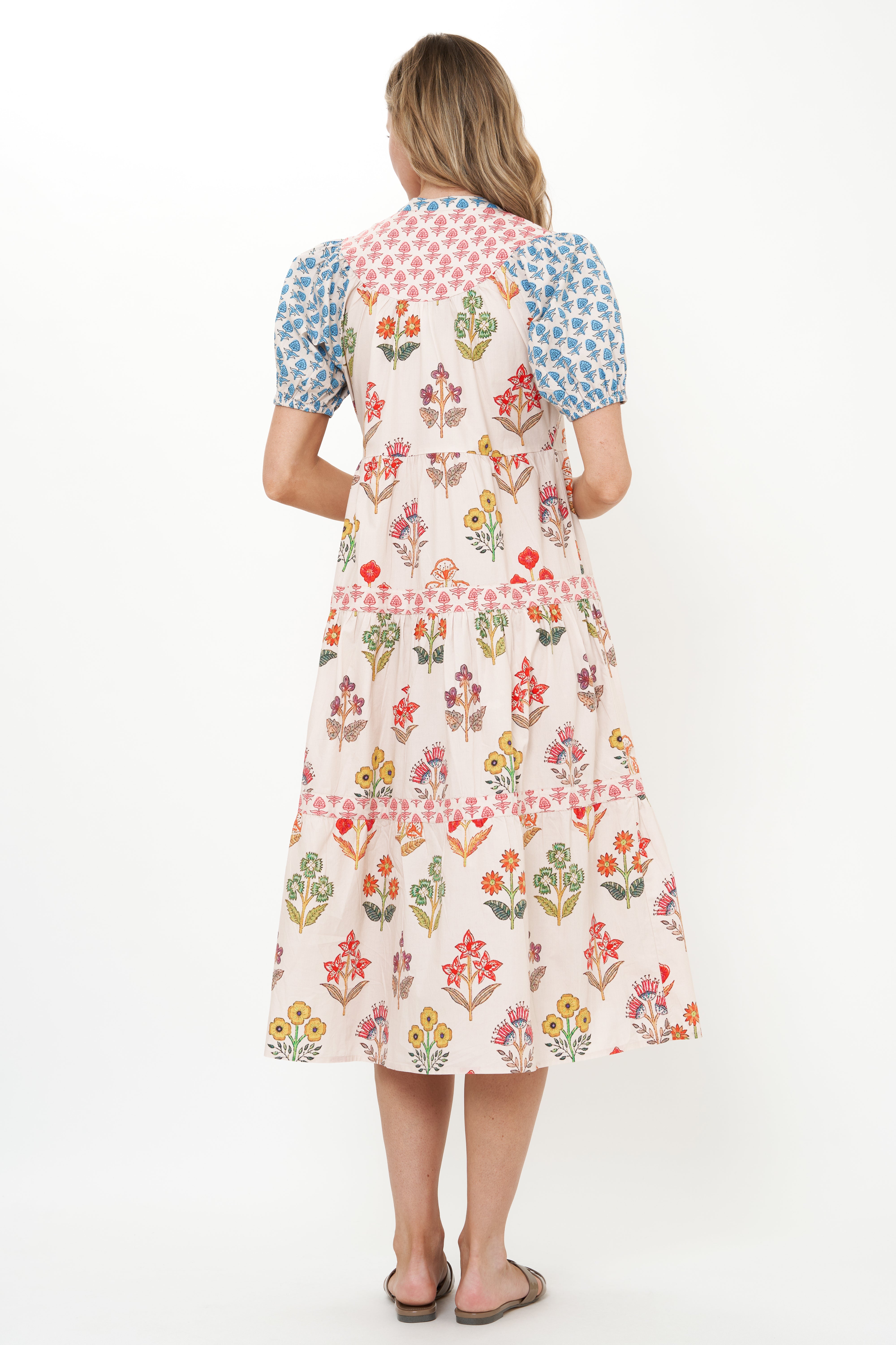 Scoop Tiered Midi- Provence Blue